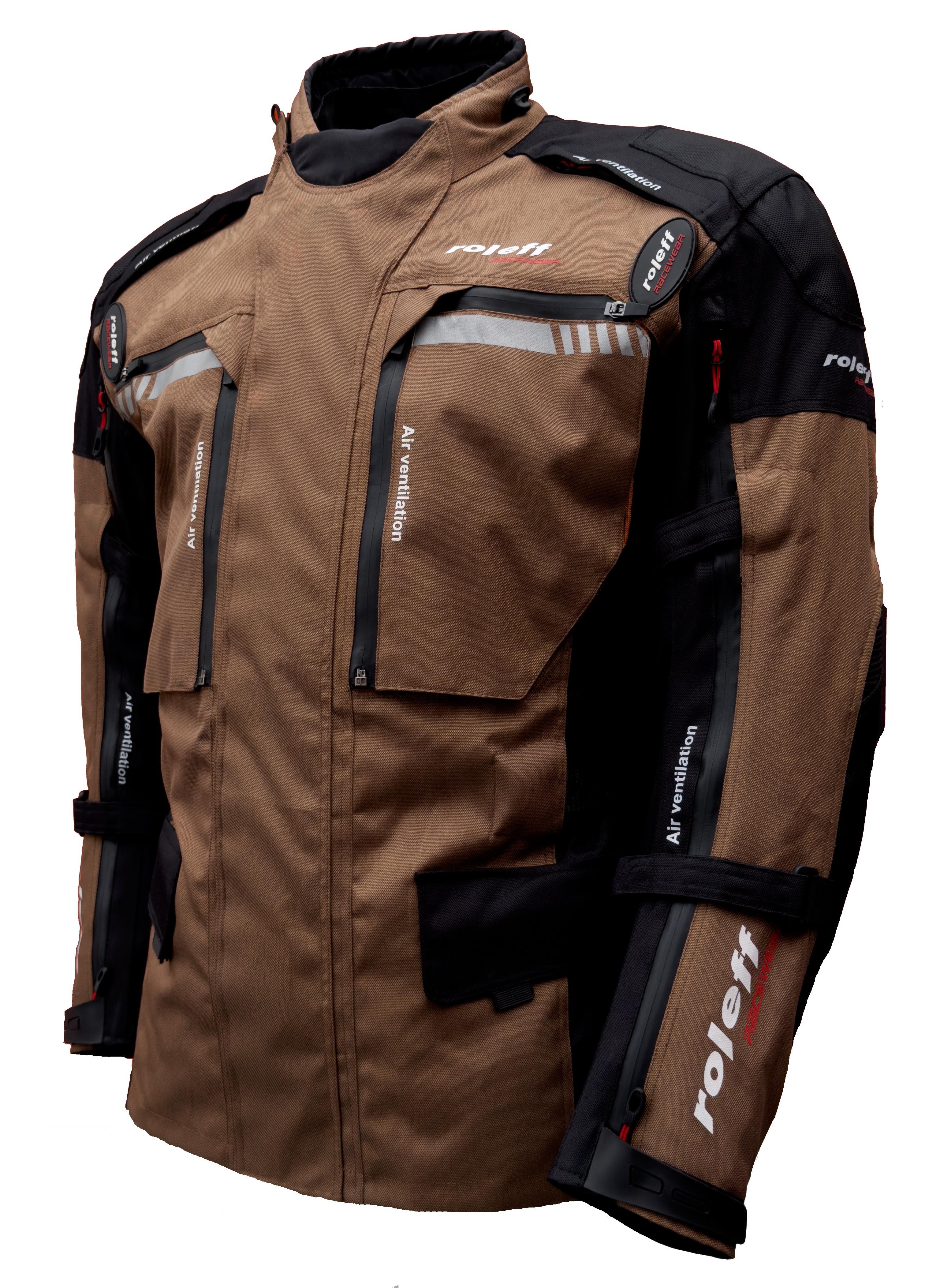 roleff Motorradjacke RO1122 Endurojacke - Robuste Offroad-Jacke mit Protektoren & Belüftung auch in großen Größen, in verschiedenen Farben erhältlich