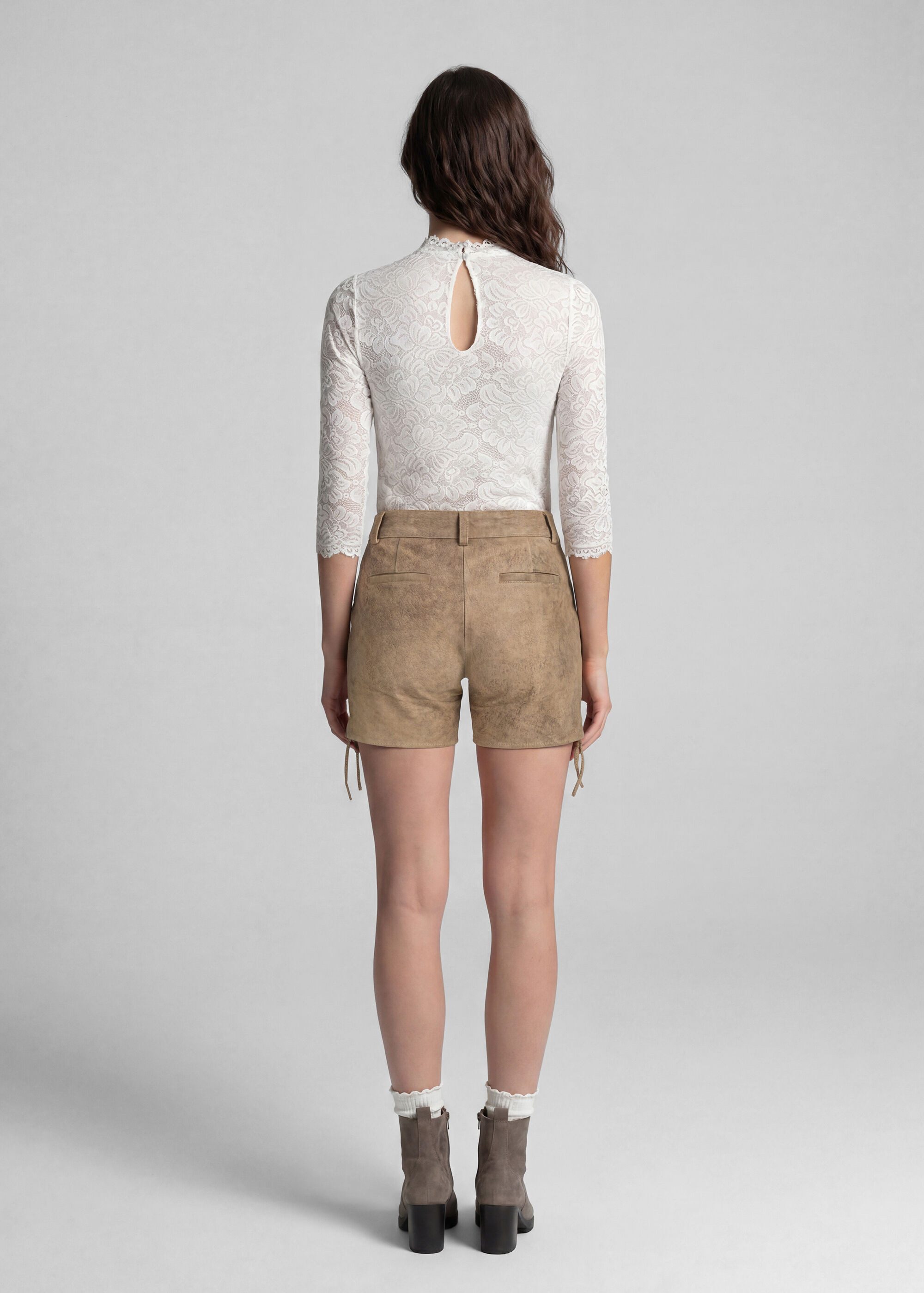 Spieth & Wensky Shorts Barbie mit Stickereien