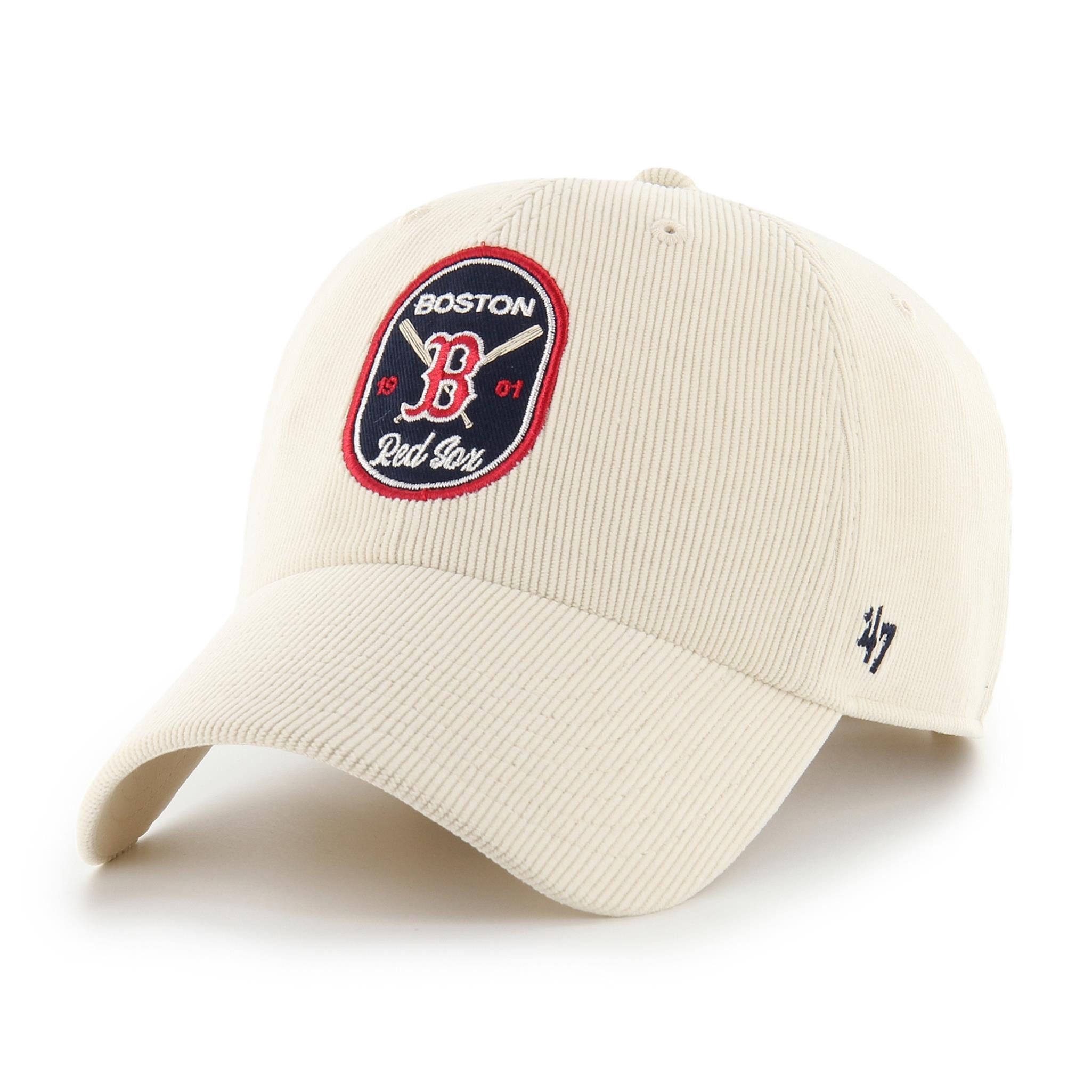Baseball Cap '47 Brand Cap MLB Boston Red Sox Crosspatch Cord '47 CLEAN UP Natural