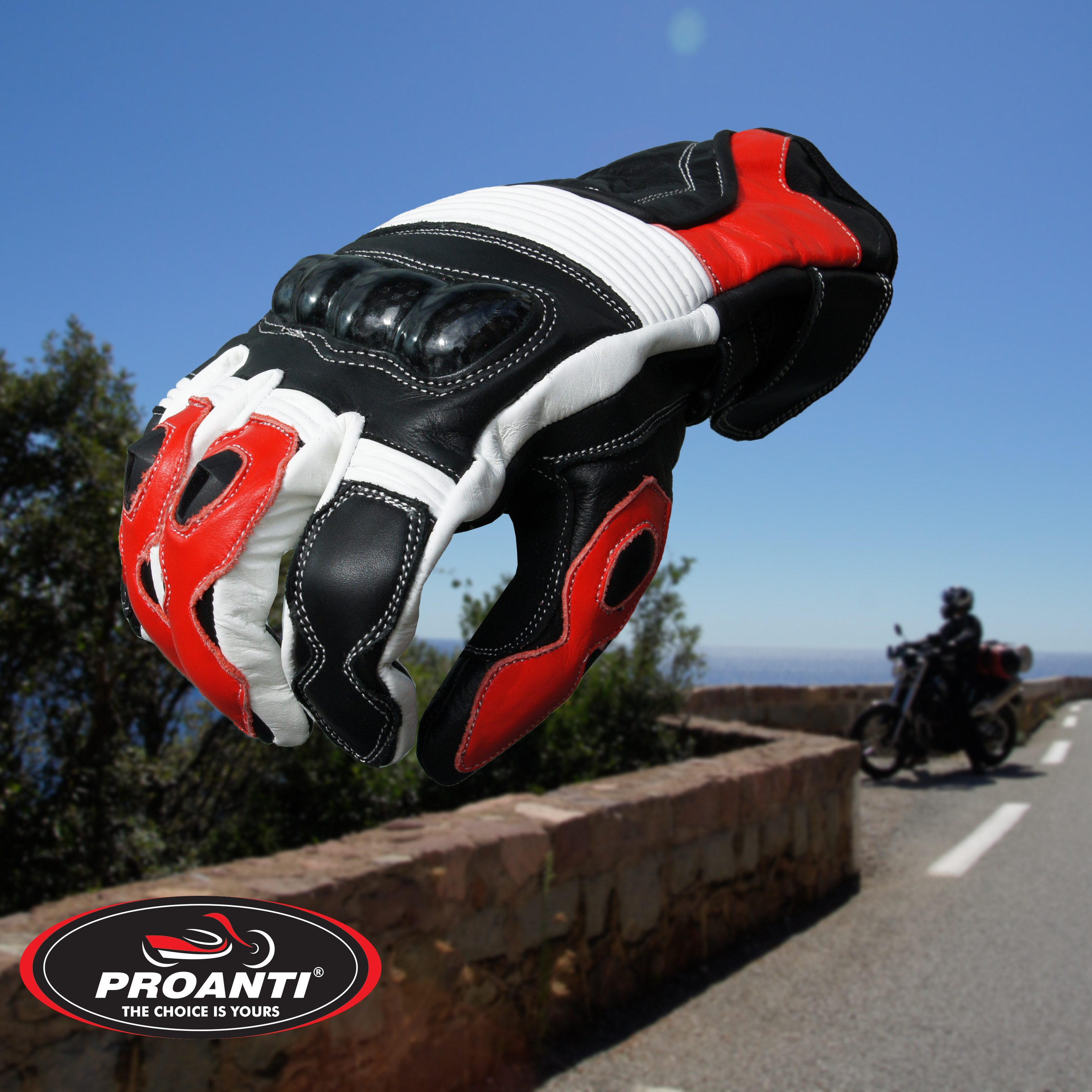 PROANTI Motorradhandschuhe PROANTI Motorradhandschuhe Racing Leder Motorrad günstig online kaufen