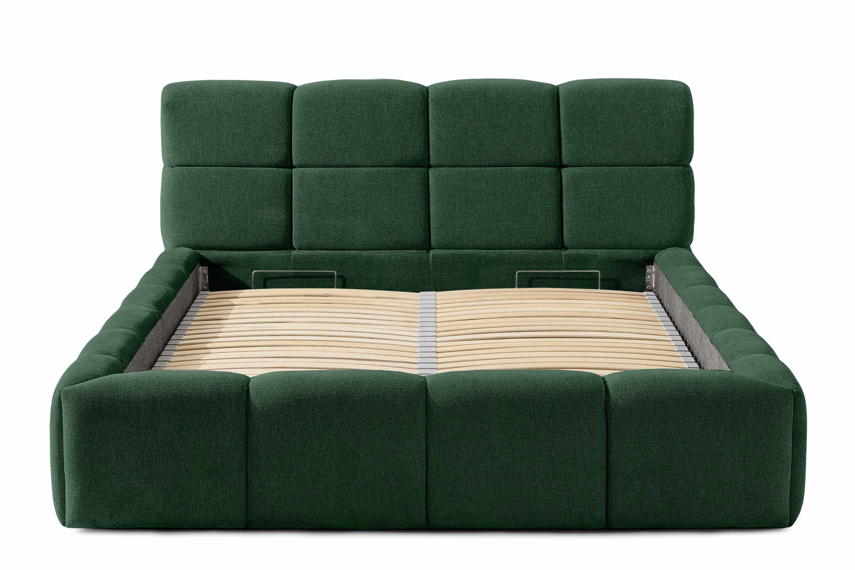 KONSIMO® Polsterbett Doppelbett AERI mit Stauraum, günstig online kaufen