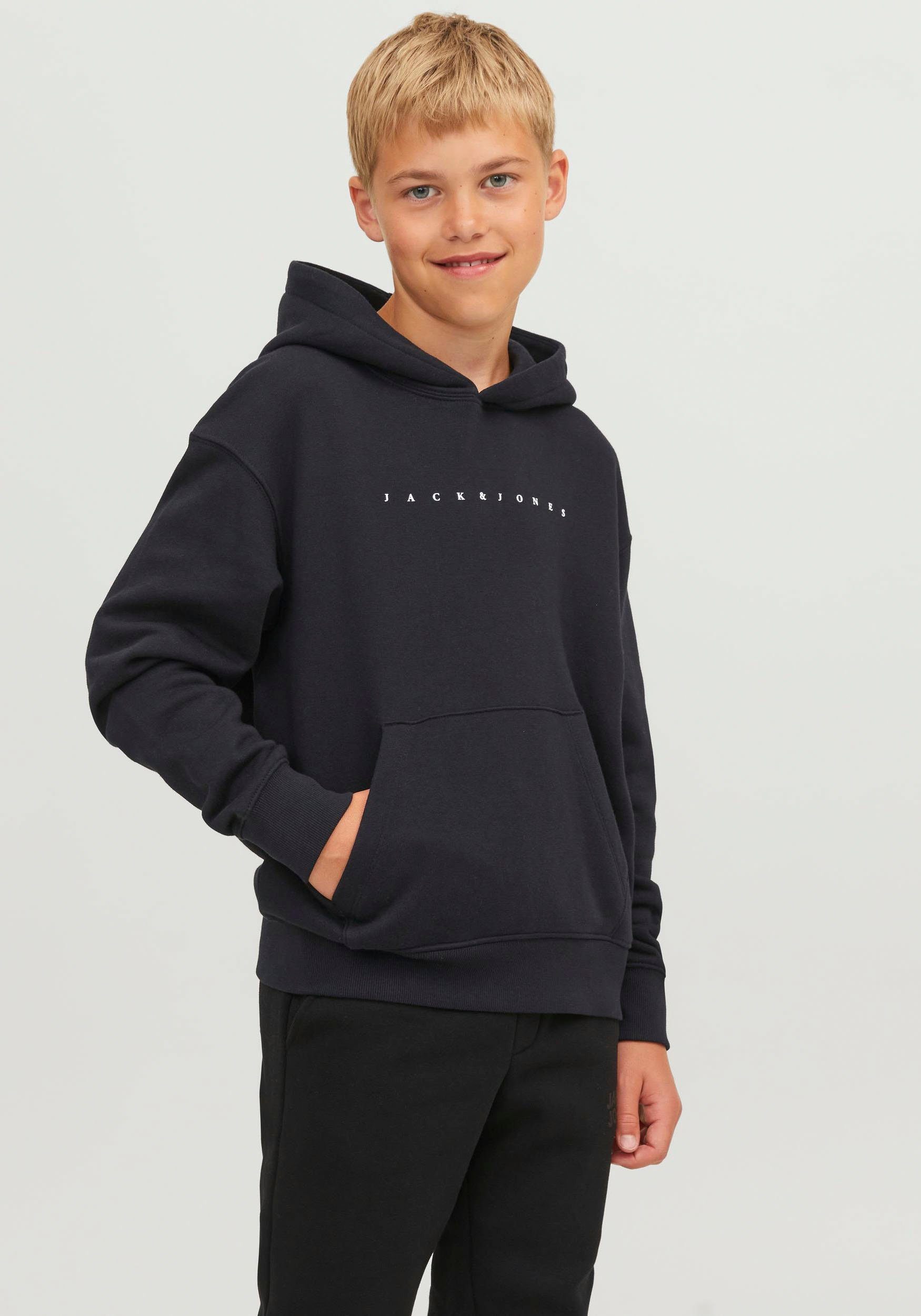 Jack & Jones Junior Hoodie JJESTAR JJ SWEAT HOOD NOOS JNR Black