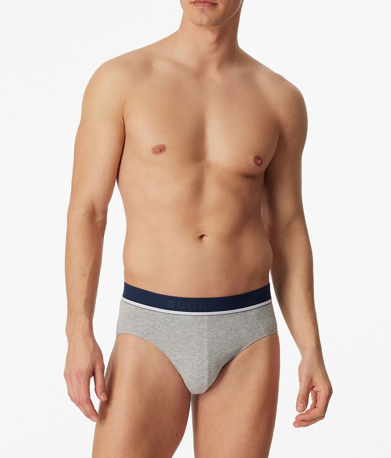 Schiesser Slip Organic Cotton mit sportlichem Webgummibund