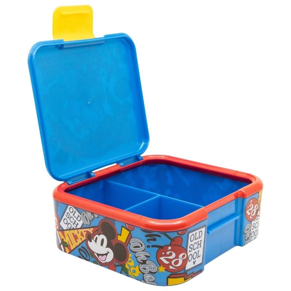 Stor Lunchbox Disney Mickey Mouse Kinder Brotdose – Lunchbox Pausenbox Schulbrotbox, (Einteilig), Brotzeitdose