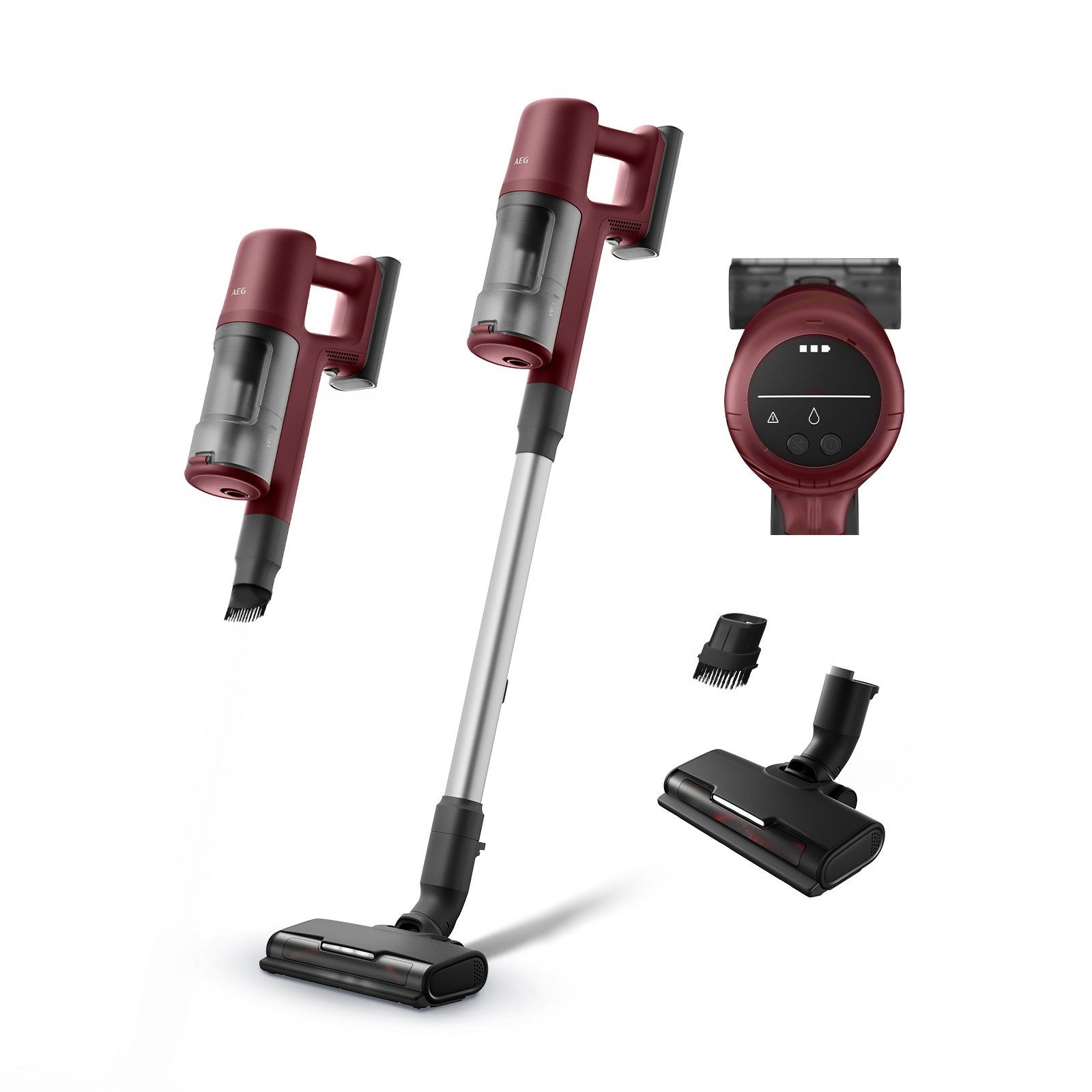 AEG Akku-Hand-und Stielstaubsauger 6000, 255 W, beutellos, sehr leicht 2,5 kg, 53 % Recyclingmaterial, bis zu 50 Min. Laufzeit
