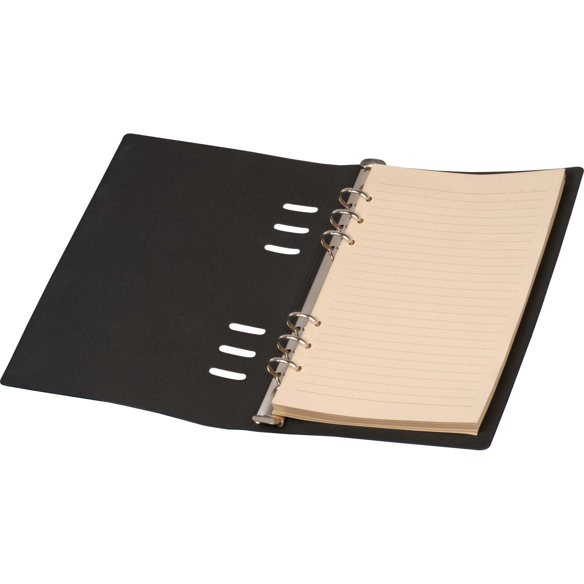 Macma Notizbuch Ringbuch / DIN A5 / Notizbuch mit 200 linierten Seiten / Farbe: schwar – Bild 4 von 5