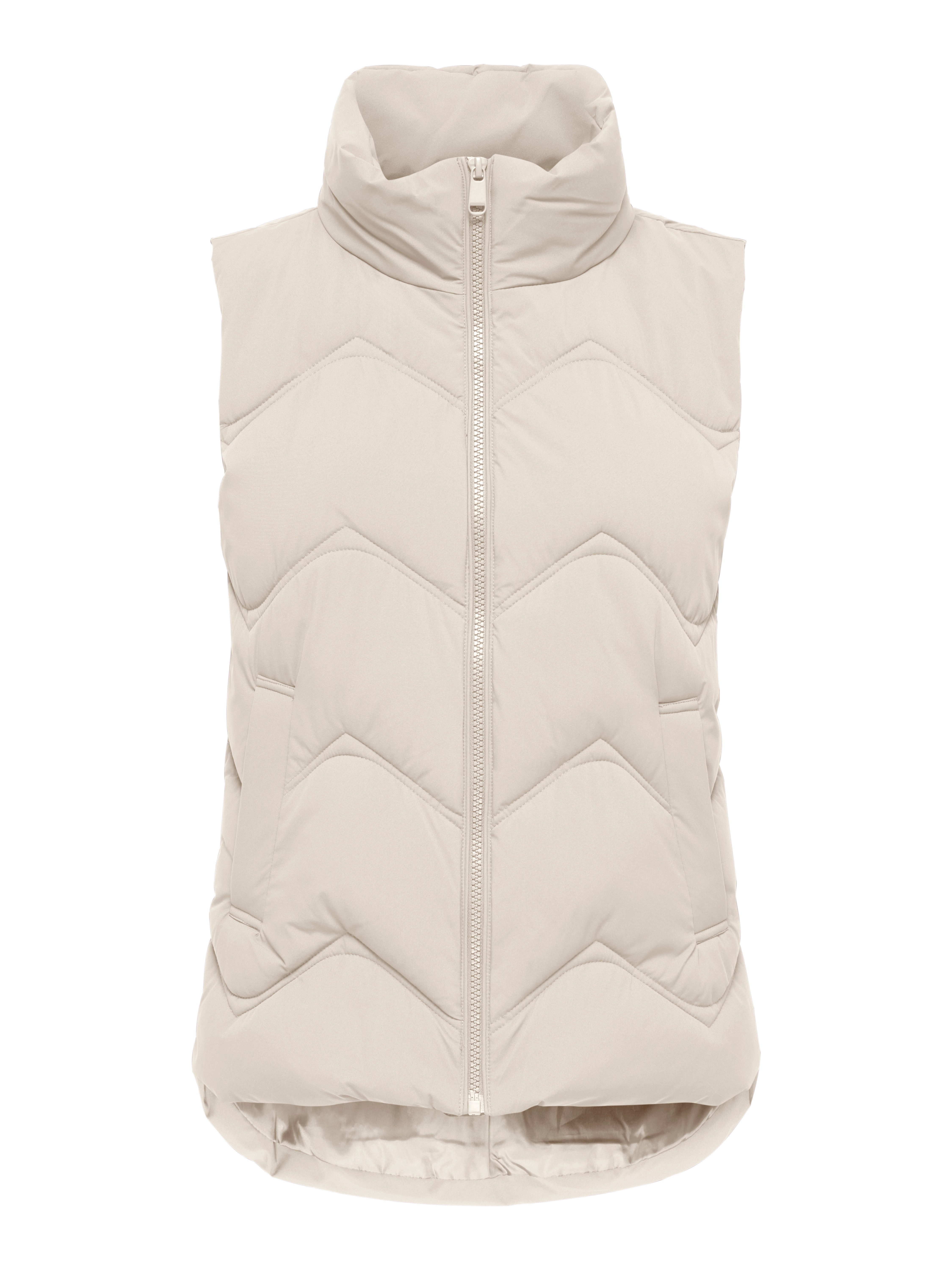 JDY Steppweste JDYPOWER SHORT WAISTCOAT OTW HAB Kunstfaser