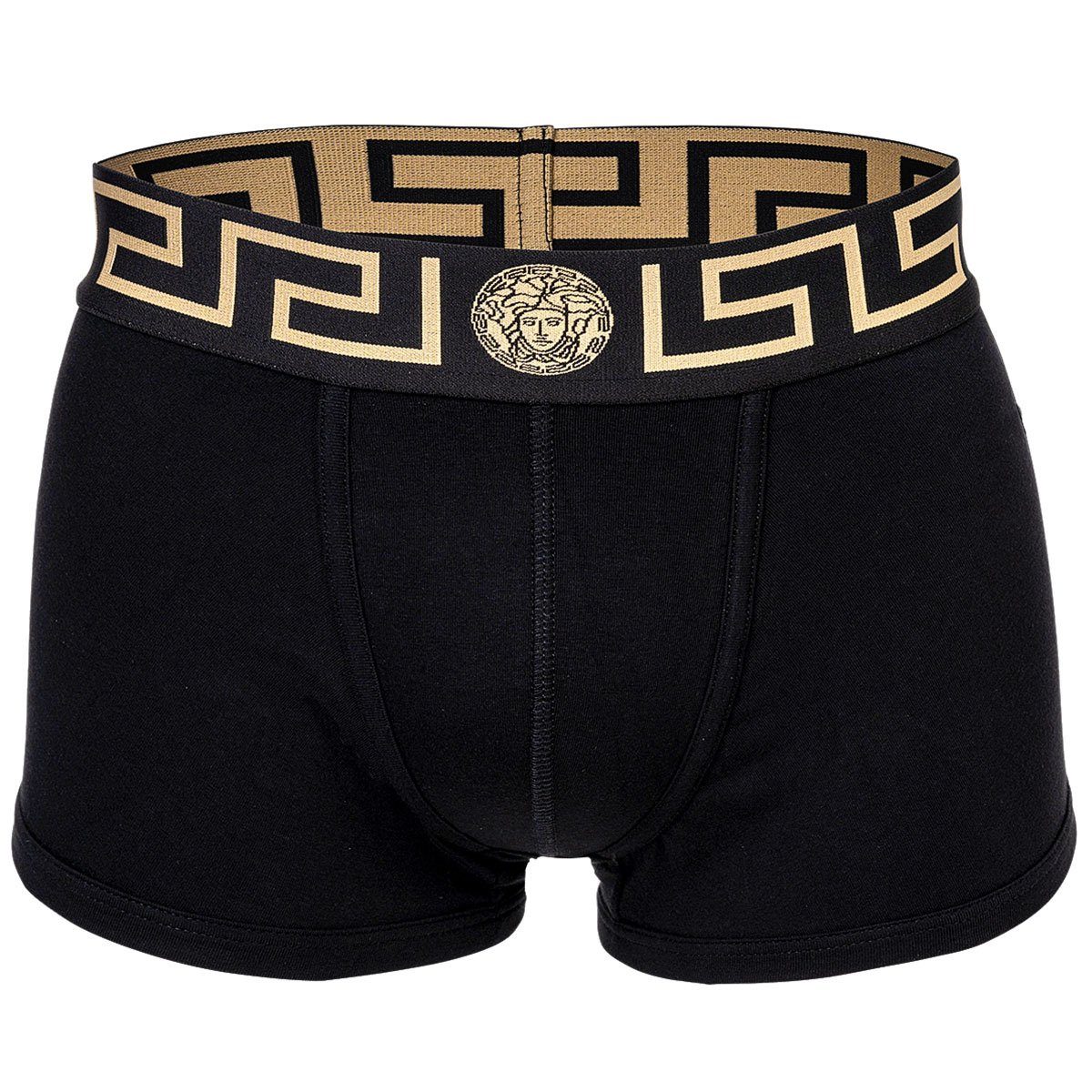 Versace Slip Herren Boxer Baumwolle 3er TOPEKA, Pack - Shorts, Schwarz