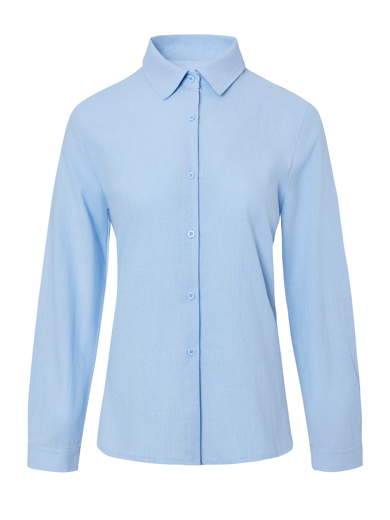 Imily Bela Blusenshirt Damen Button-Down-Hemdbluse aus Baumwoll Leinen (Pac günstig online kaufen