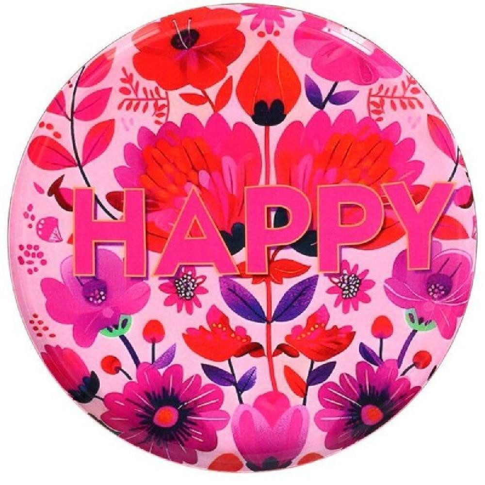 Giftcompany Tablett Dekotablett Love Trays Happy (17,7cm)