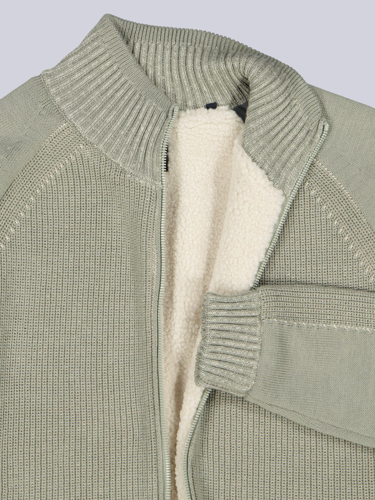 Engbers Strickjacke Herren Strickjacke mit Innenfutter, Hellgruen