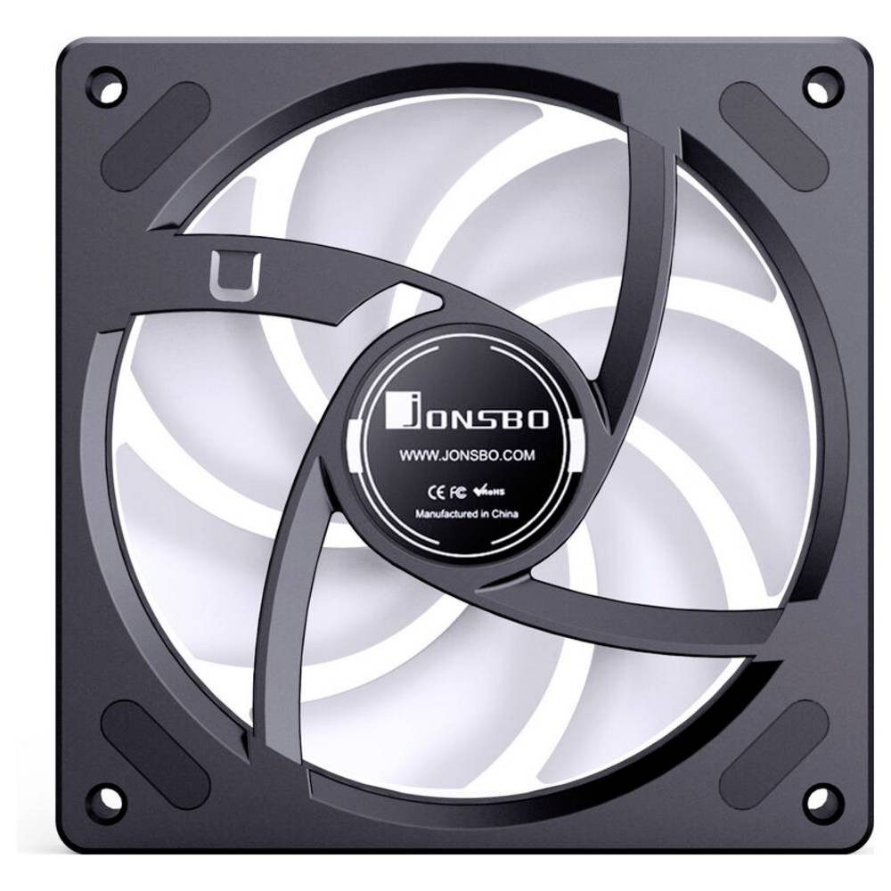 Jonsbo Gehäuselüfter ZB-120 PC-Gehäuse-Lüfter Schwarz (B x H x T) 120 x 28 x 120 mm