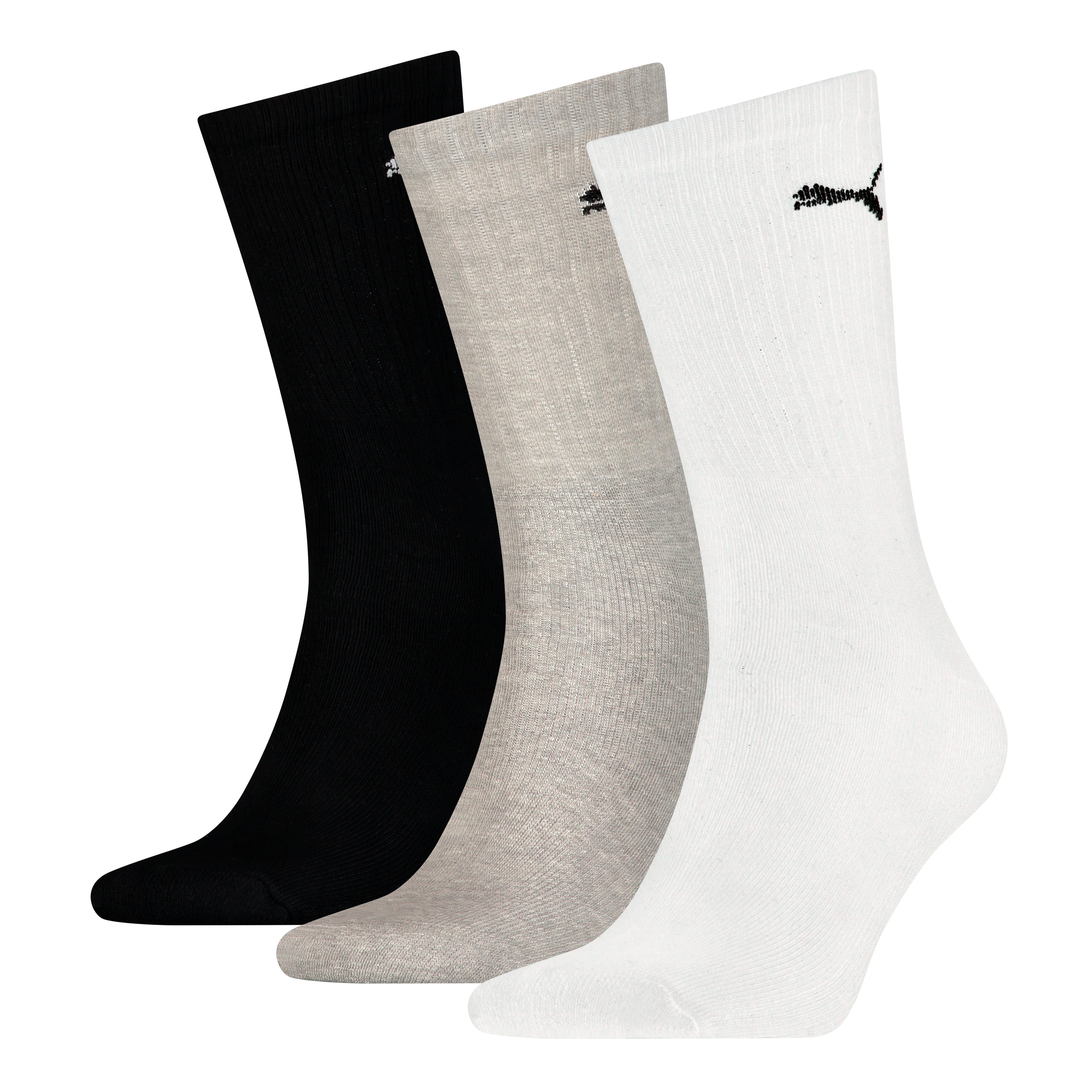 PUMA Sportsocken UNISEX LIGHT CREW SOCK (3-Paar) Mit flacher Zehennaht günstig online kaufen