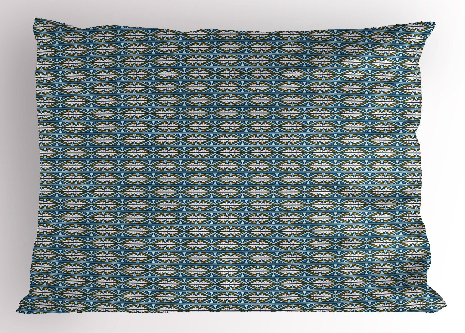 Kissenbezüge Dekorativer Standard King Size Gedruckter Kissenbezug, Abakuhaus (1 Stück), Stammes Geometrisches buntes Motiv