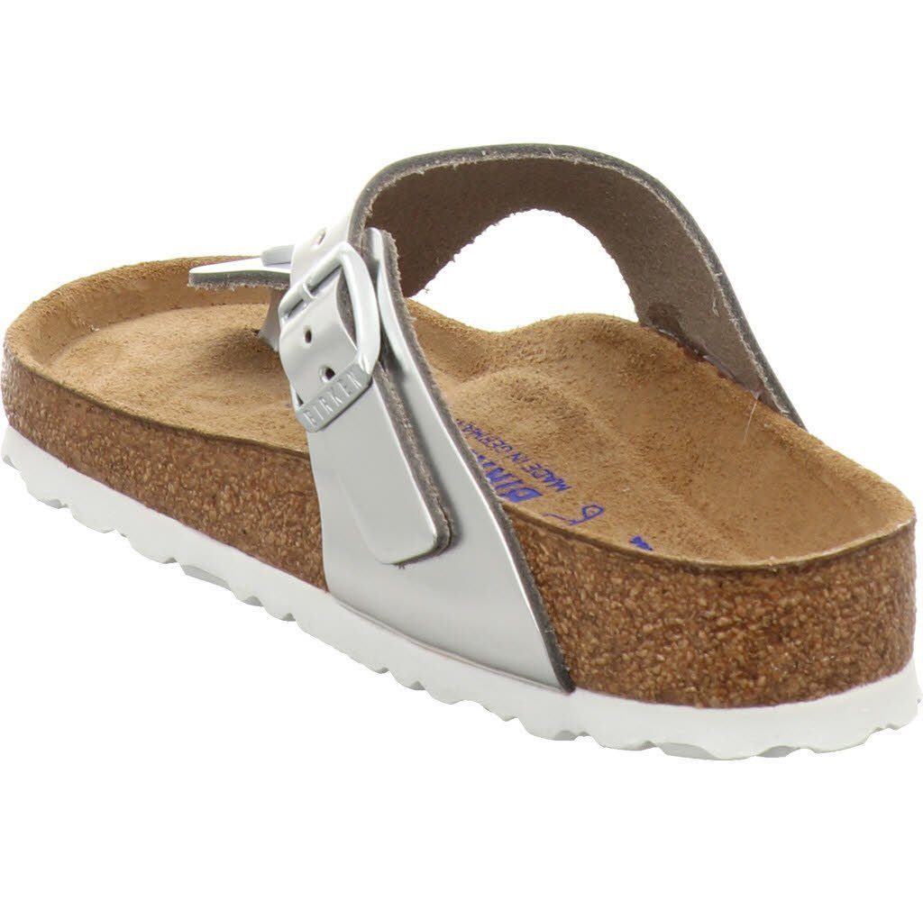 titansilberfarben Pantolette Birkenstock