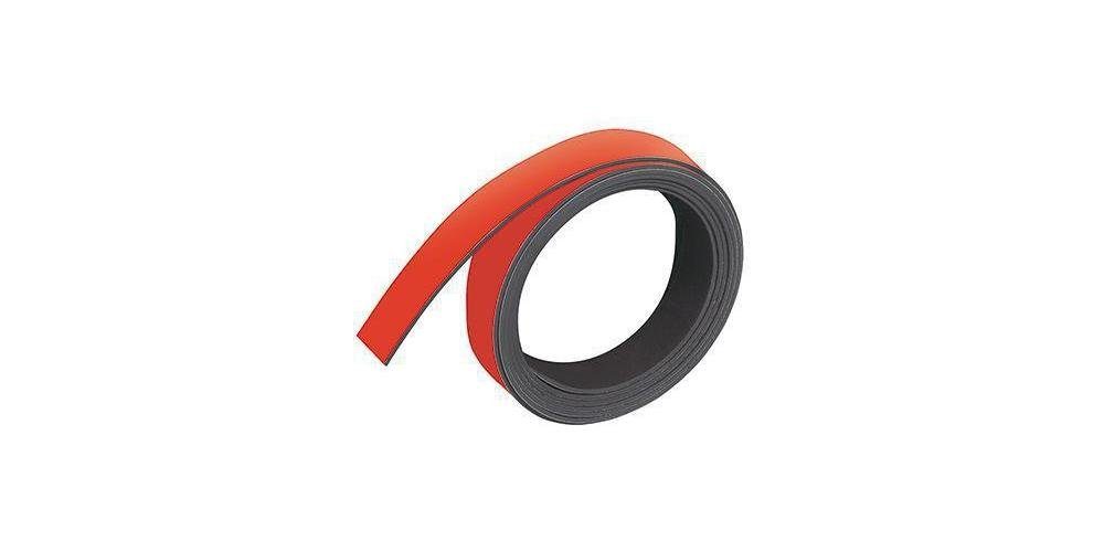 FRANKEN Pinnwand Magnetband 10 mm x 1 m (B x L) rot 10 mm x 1 m (B x L) rot