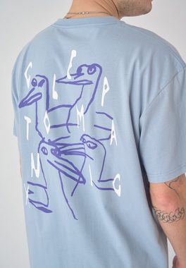 Cleptomanicx T-Shirt Krooked Gulls mit lockerem Schnitt