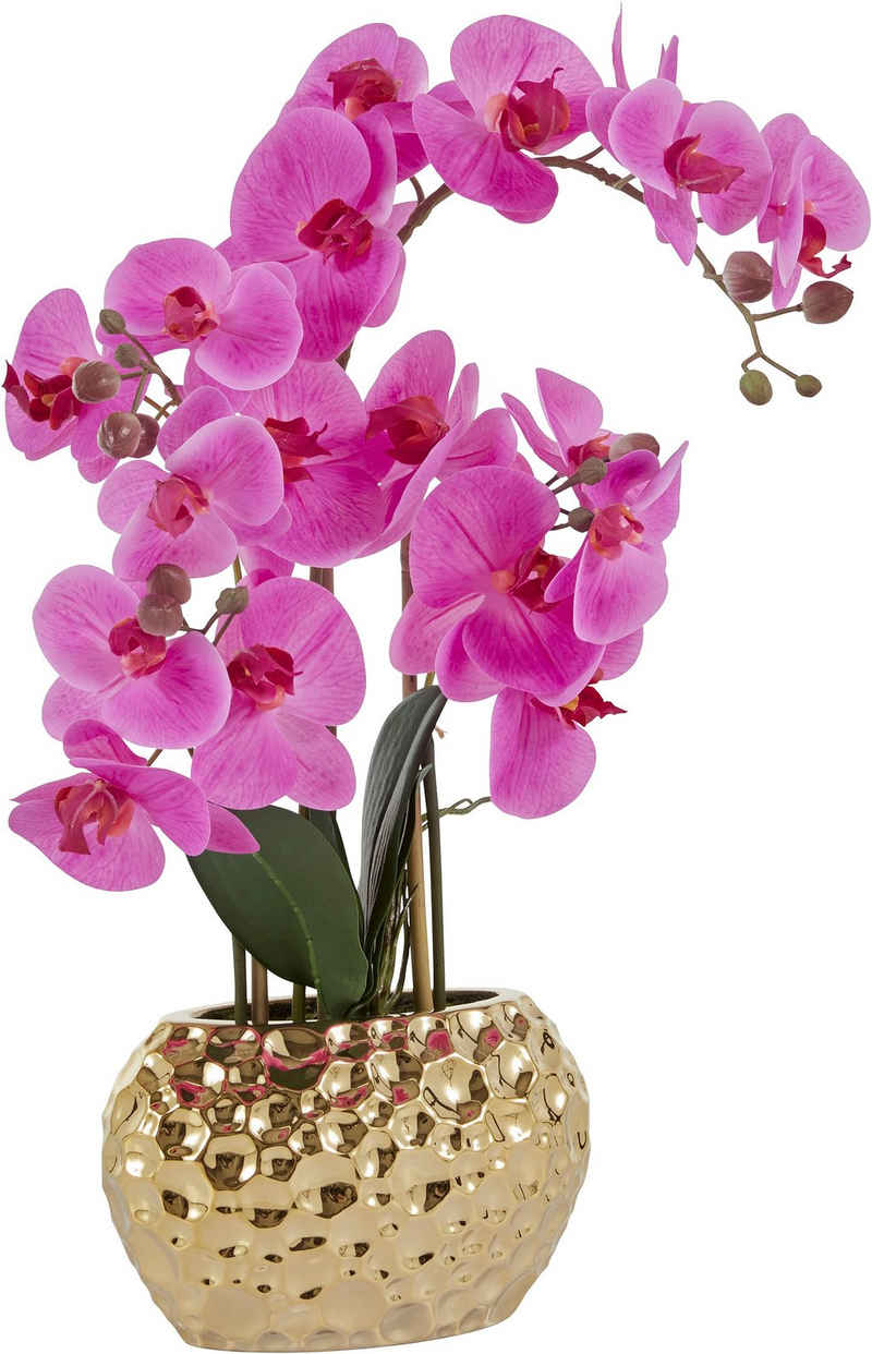 Kunstpflanze Orchidee Orchidee, Leonique, Höhe 55 cm, Kunstorchidee, im Topf
