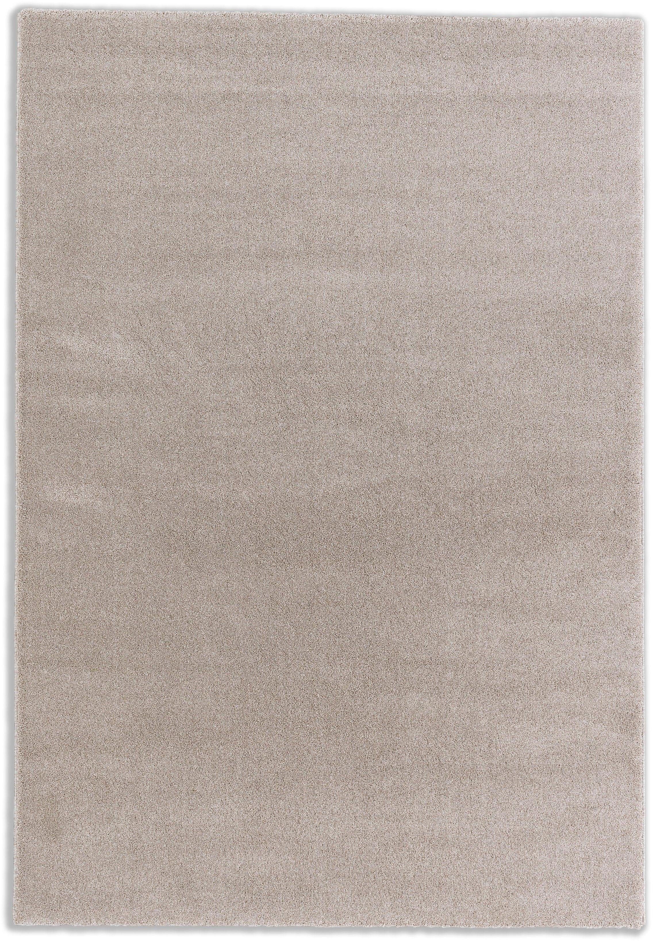SCHÖNER WOHNEN-Kollektion Teppich Pure 190, rechteckig, Höhe: 21 mm, Wohnzimmer, Schlafzimmer, uni, leichter Glanz, robuster Kurzflor