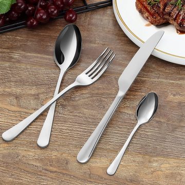 JOEAIS Besteck-Set 24 Teilig 6 Personen Besteck Edelstahl Besteckset, Essbesteck Set mit Messer Gabel Löffel Hochwertiges Edelstahlbesteck