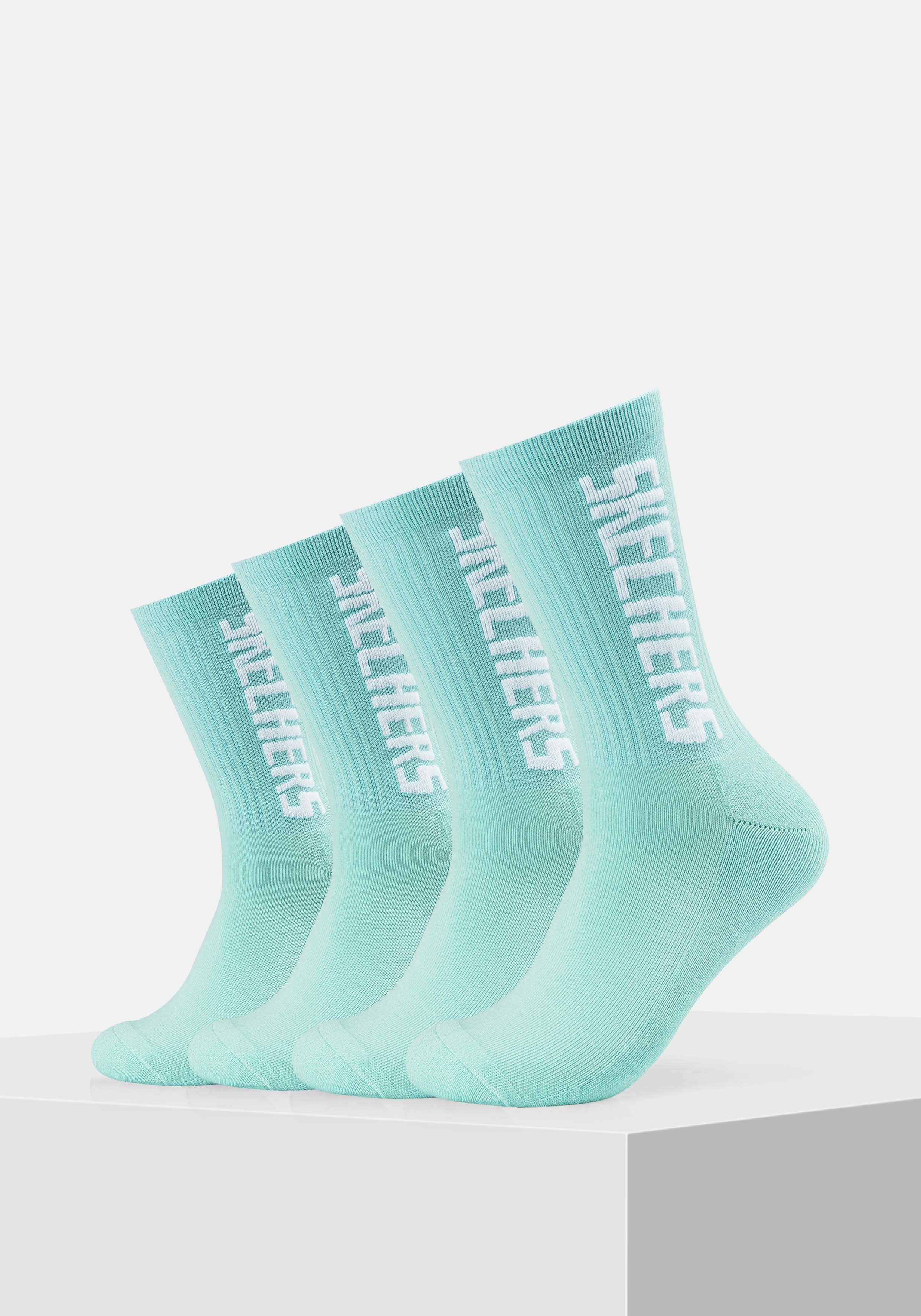 Skechers Socken Cushioned (4-Paar) im 4er-Pack mit weichem Bund