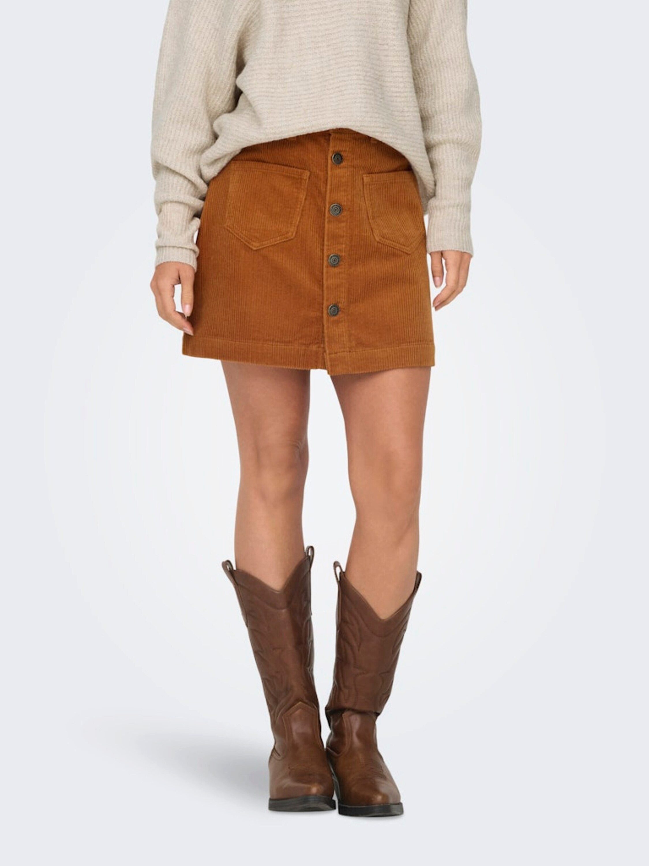 ONLY Minirock ONLAMAZING (1-tlg) Plain/ohne Details