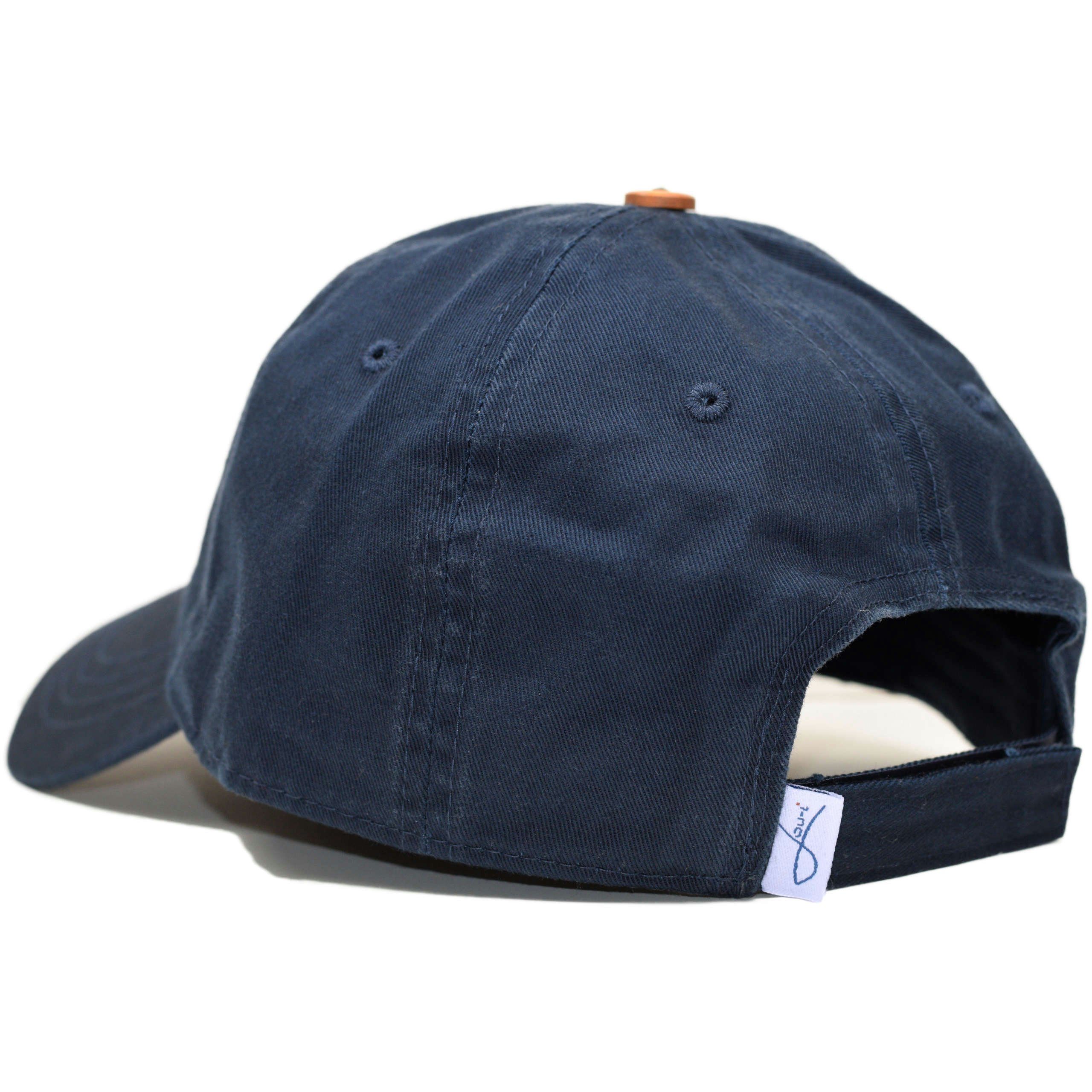 Cap Cap in (1-St) Bio-Baumwolle Made Baseball Dad Blau Lou-i Europe Bio-Baumwolle