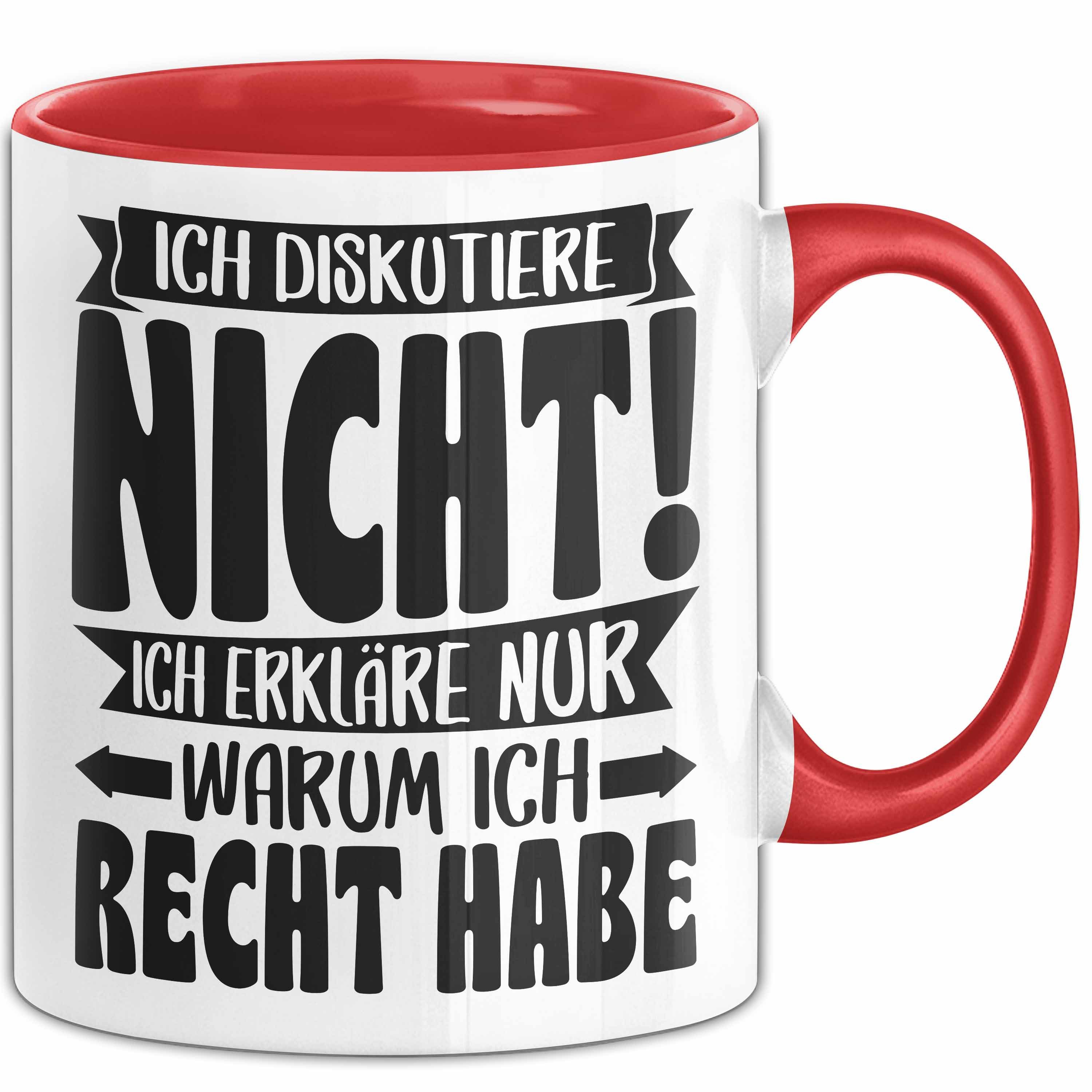 Tasse Lustige Tasse Besserwisser Mit Spruch Ich Diskutiere Nicht Ich Erkläre