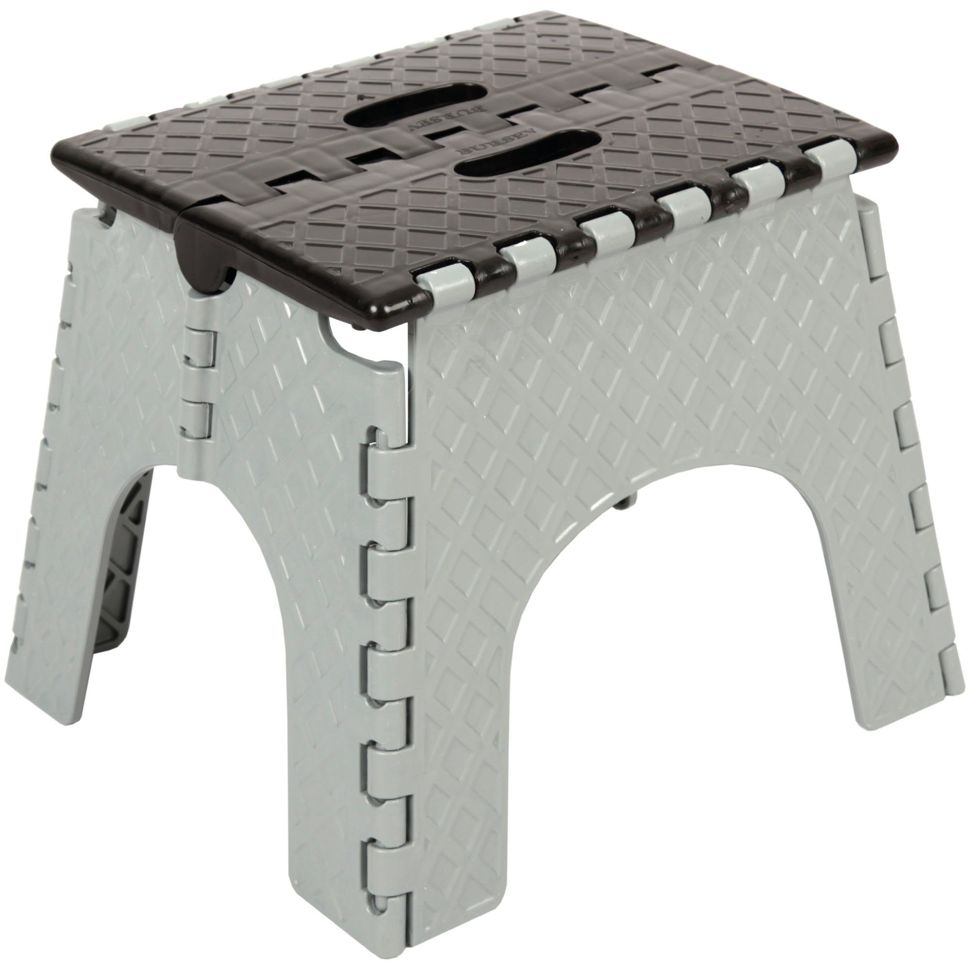 JEDERMANN Klapptritt TH-04838 (1-St), Klapphocker, belastbar bis 80kg, Faltbarer Hocker mit Tragegriff