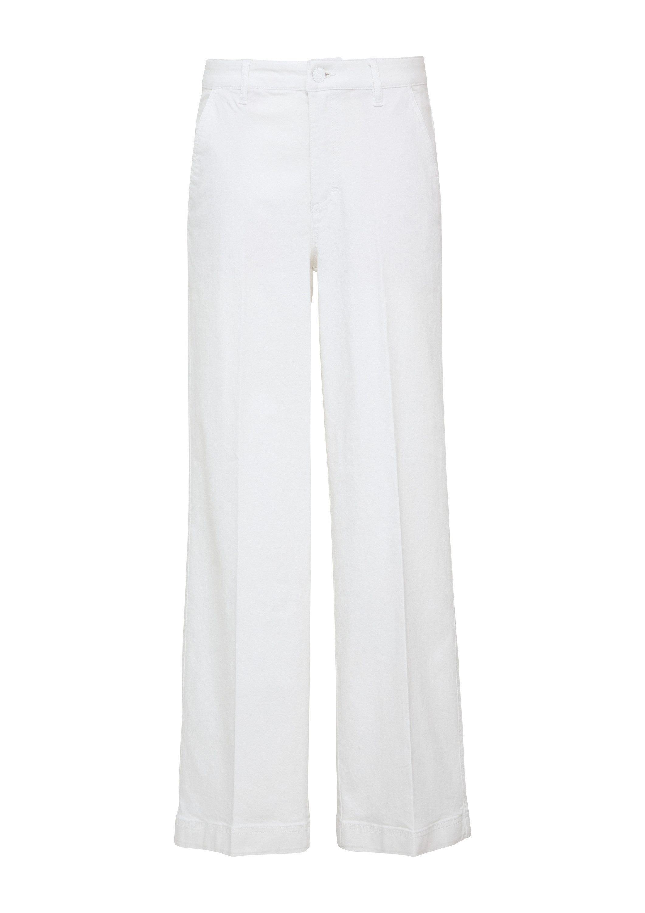 comma Chinos Hose Elastische Jeans mit Wide Leg günstig online kaufen