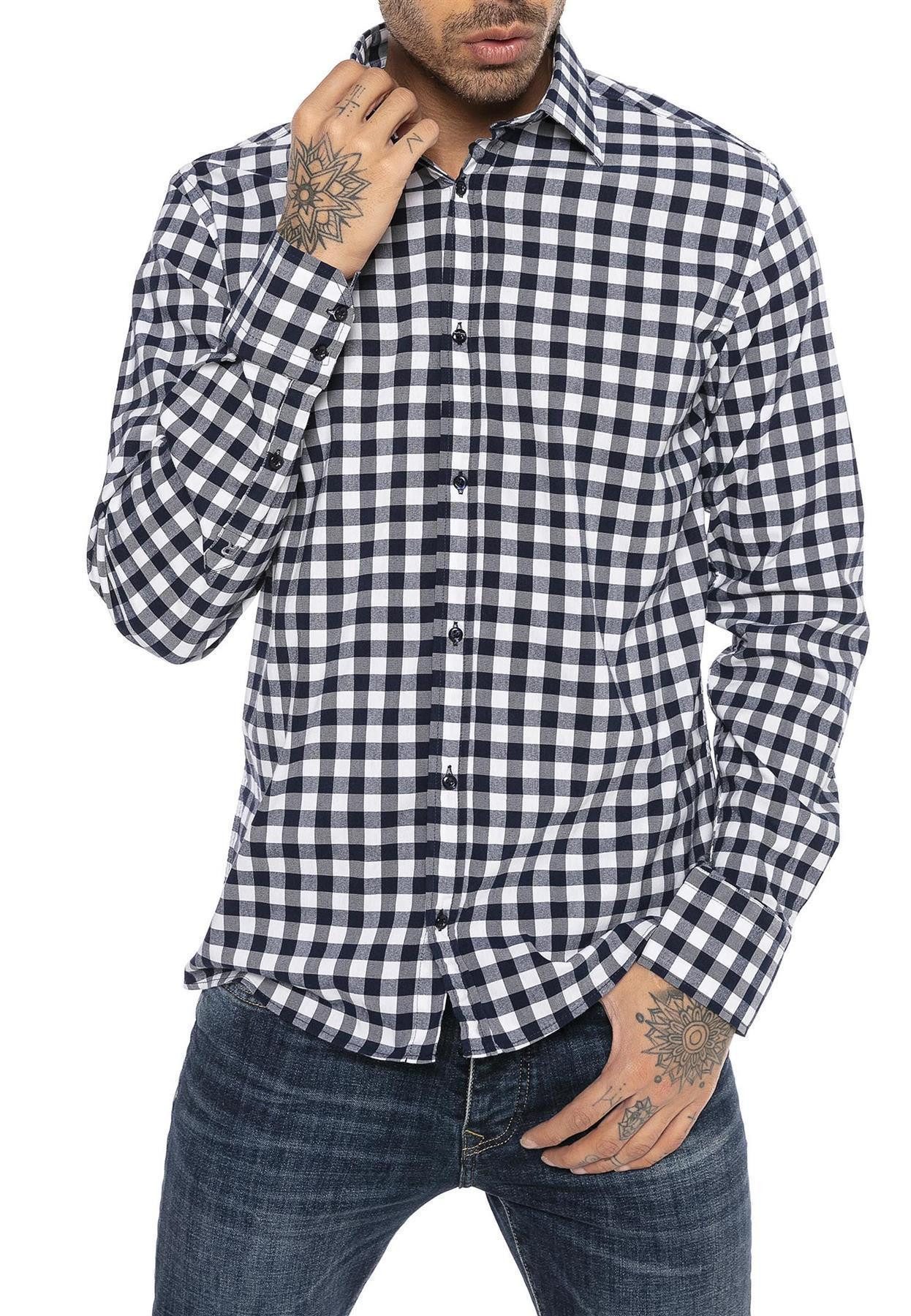 RedBridge Karohemd Casual Plaid Modern Fit günstig online kaufen