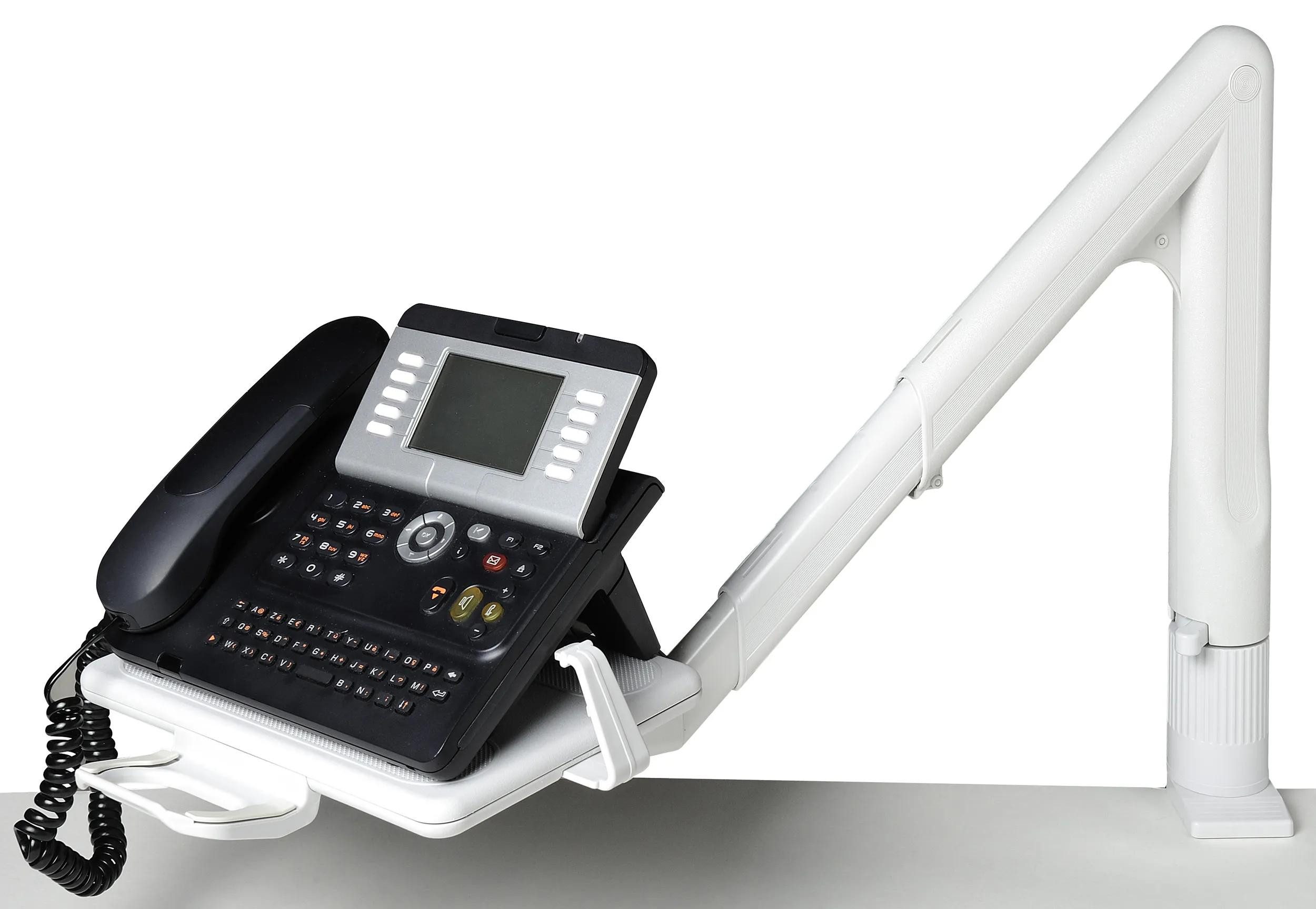 EXACOMPTA Telefontisch Telefonschwenkarm - Lichtgrau - 86540D, Accessoires