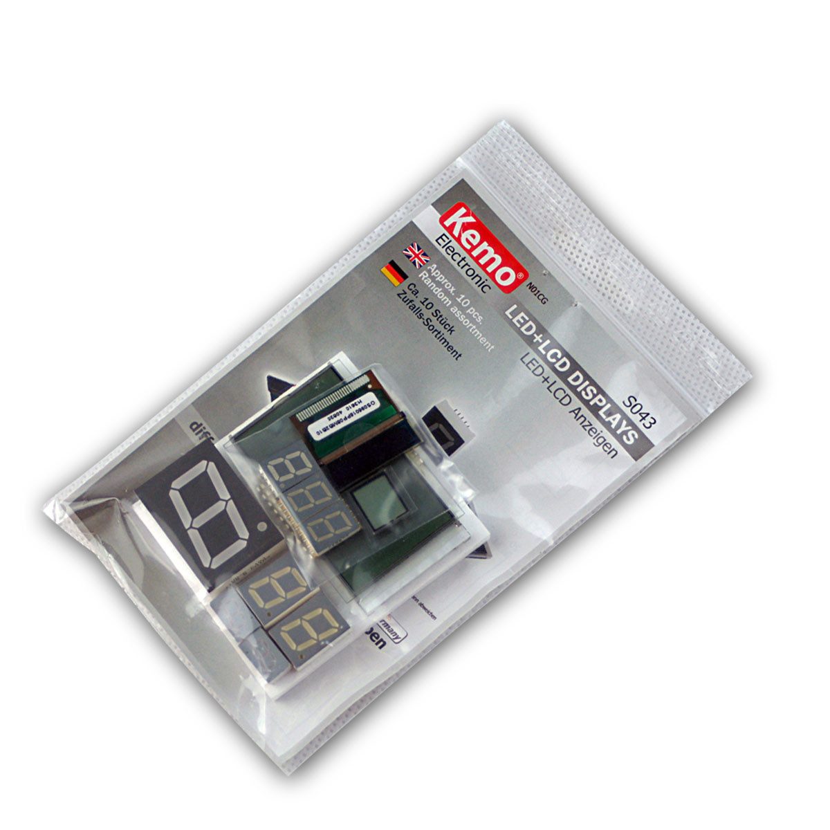 Kemo Modellbausatz Sortiment LED+LCD Anzeigen ca. 10 Stk Zufallsset