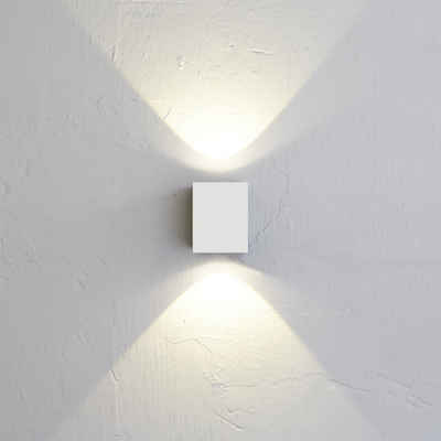 Licht-Trend Wandleuchte »Baleno Quadi LED Außen-Wandleuchte Up&Down-Weiß«