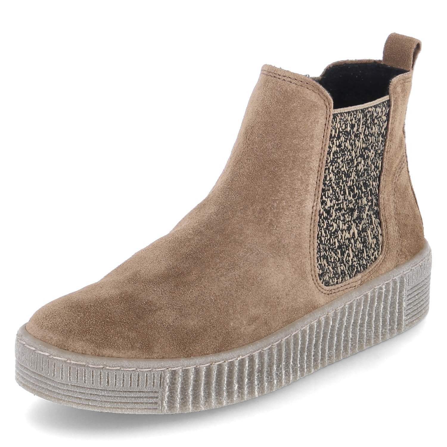 Gabor Gabor 73.731.11 Damen Rauleder beige Schlupfstiefel günstig online kaufen