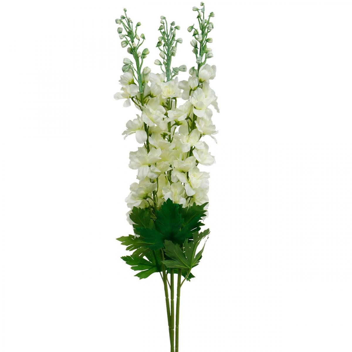 Kunstblume Delphinium Weiß Künstlicher Rittersporn Seidenblumen günstig online kaufen