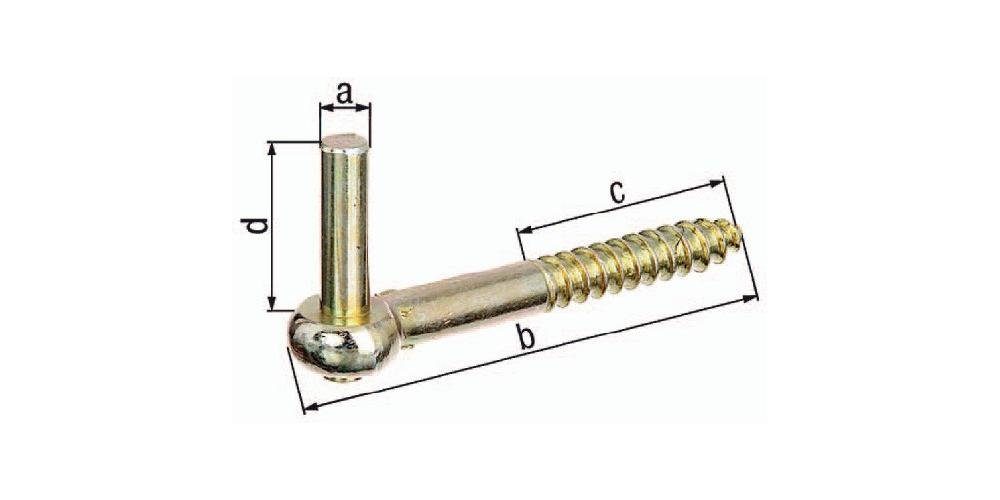 Alberts Schraubstock Kloben zum Einschrauben 13x155mm Edelstahl