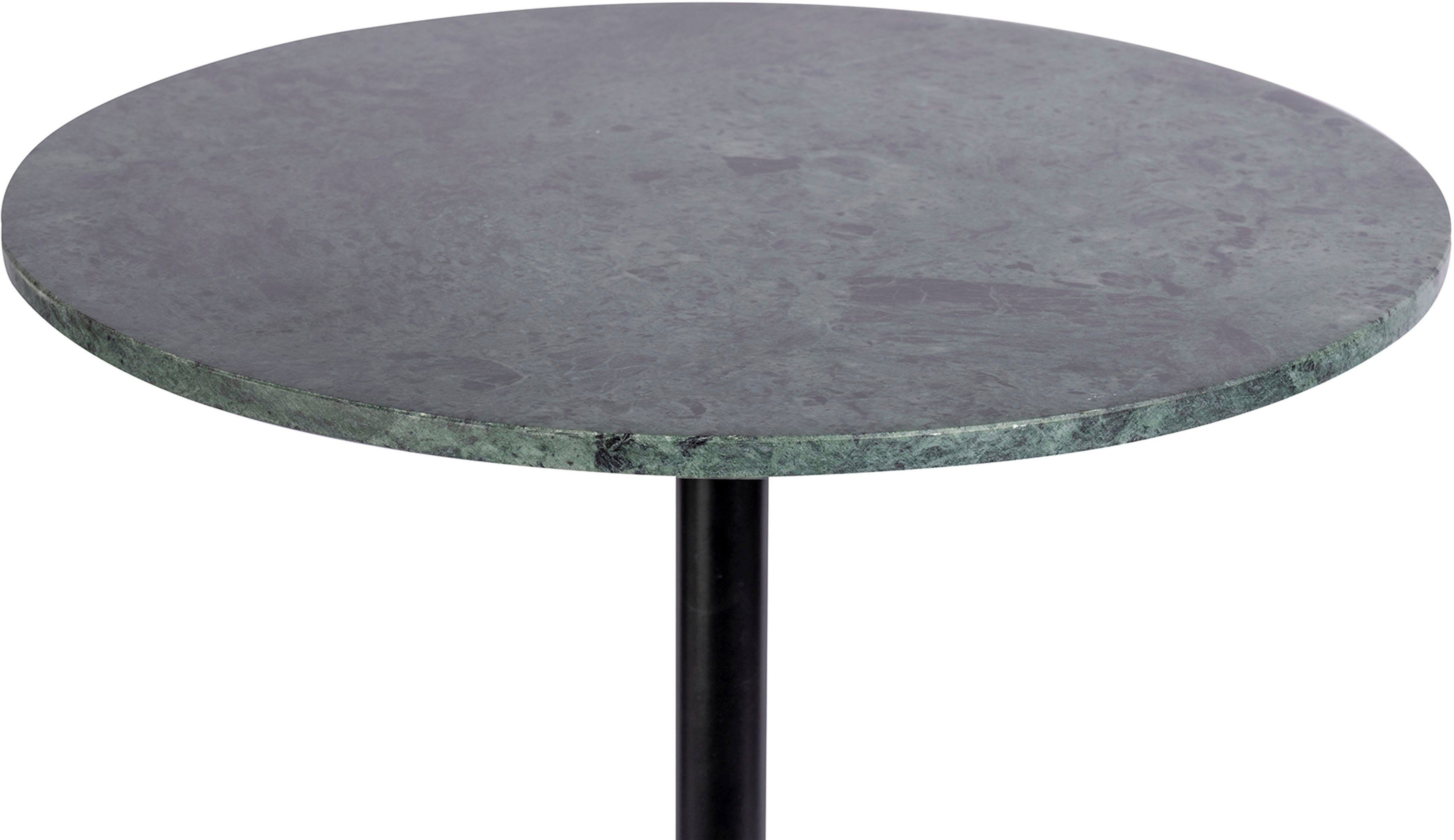 Kayoom Beistelltisch Gordon 125, einzigartiges Design durch Herstellung in Handarbeit (1-St), Industrial Style, Tischplatte aus Marmor, runde Form