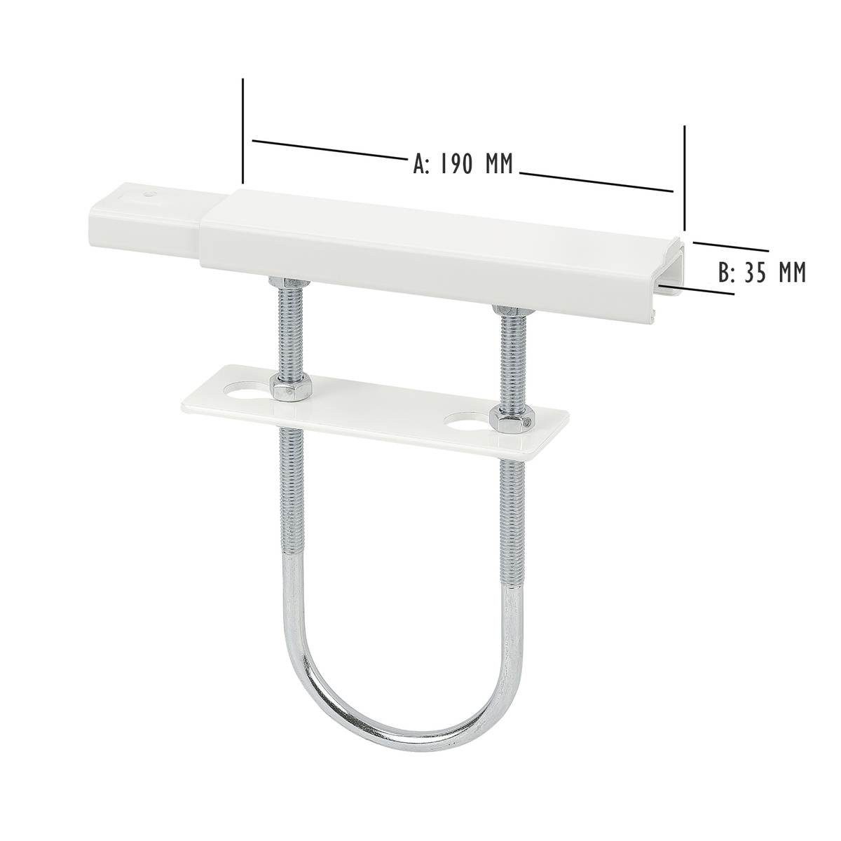 siwitec Heizkörperkonsole 2 x Heizkörperkonsole weiss 190 x 35 mm, vormonti günstig online kaufen