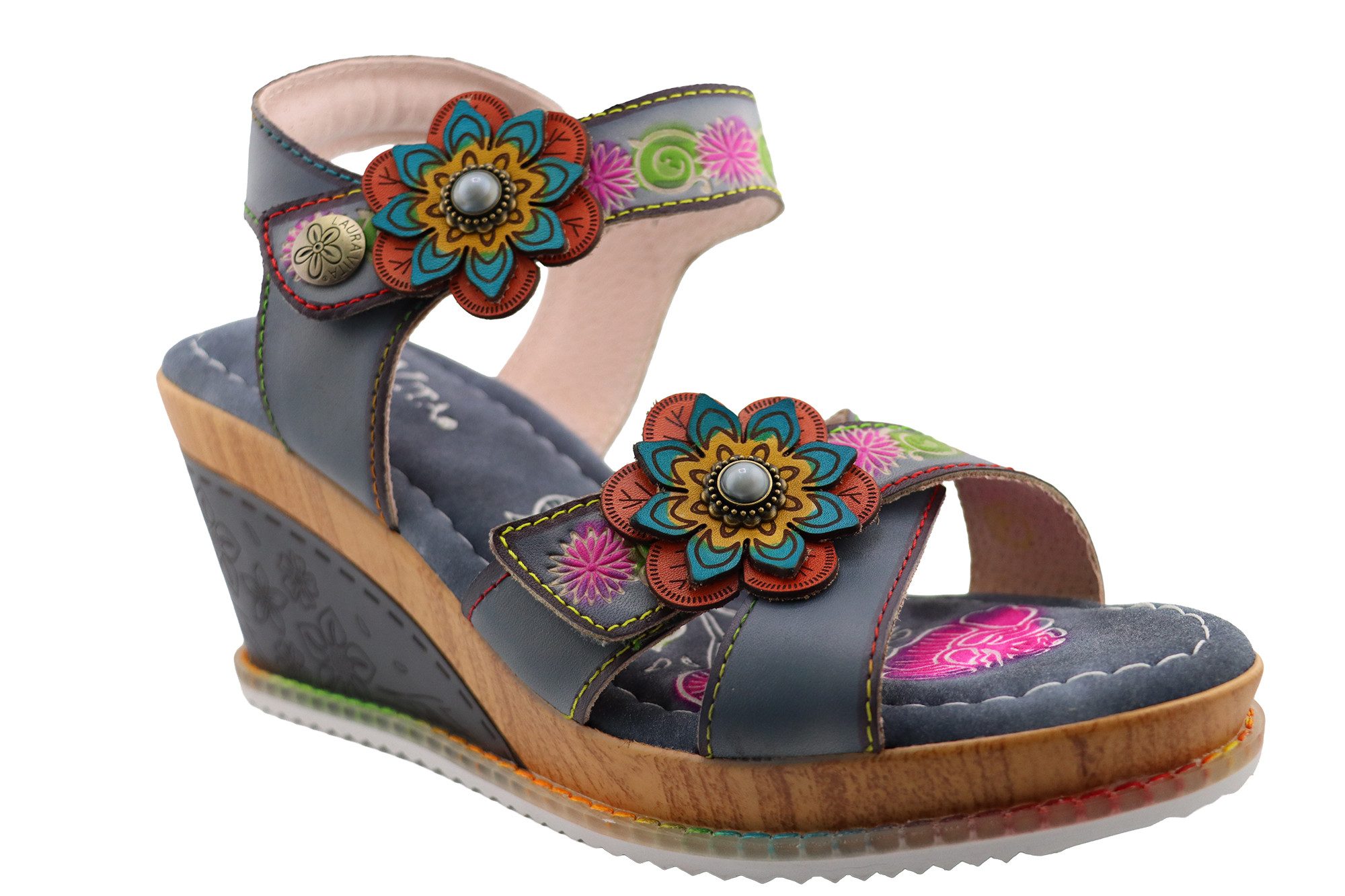 LAURA VITA Ballon 26 Keilsandalette