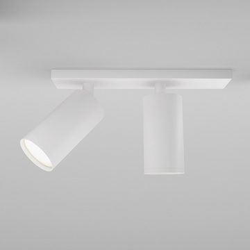 click-licht Deckenspot Deckenstrahler Focus in Weiß GU10 2-flammig, keine Angabe, Leuchtmittel enthalten: Nein, warmweiss, Deckenstrahler, Deckenspot, Aufbaustrahler
