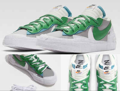 Sacai NIKE Sacai Blazer Low Sneakers Trainers Shoes Schuhe Green Raffle Dead Sneaker