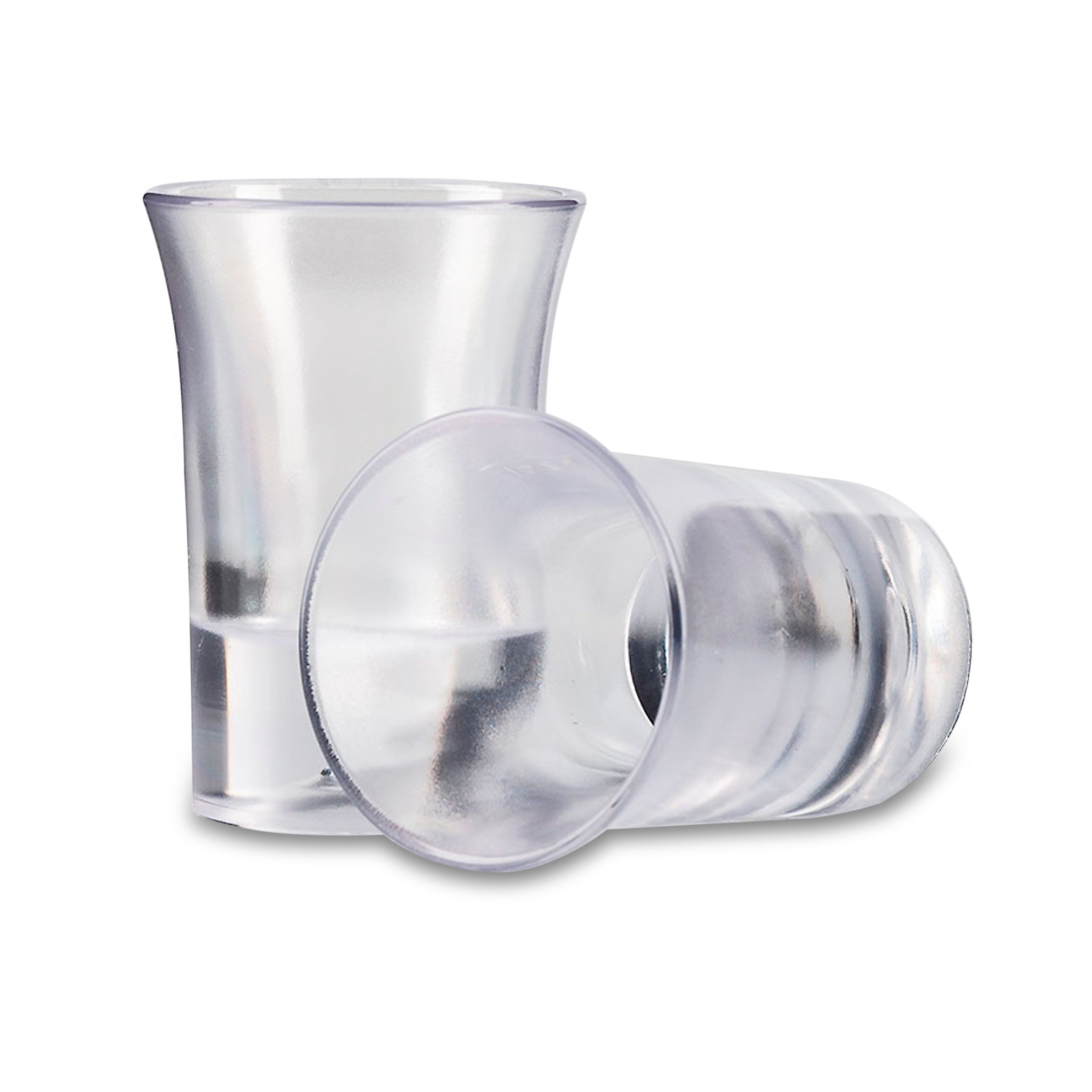 Schnapsglas 4er-Set Schnapsshot 2cl mit Eisboden aus Kunststoff