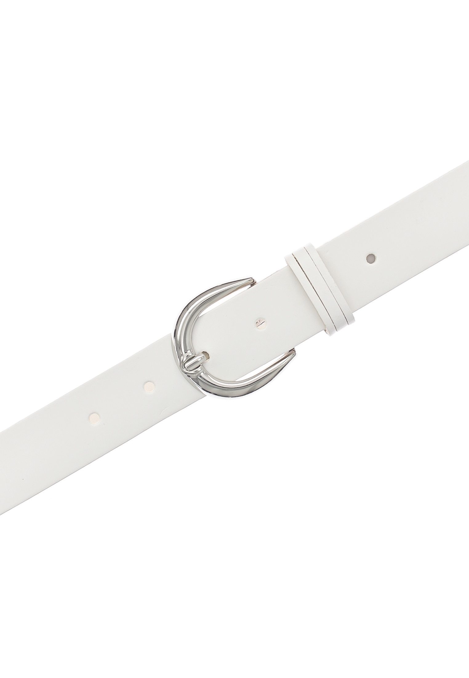 Tamaris Ledergürtel "Clara Silver" mit glänzender silberfarbener Schließe