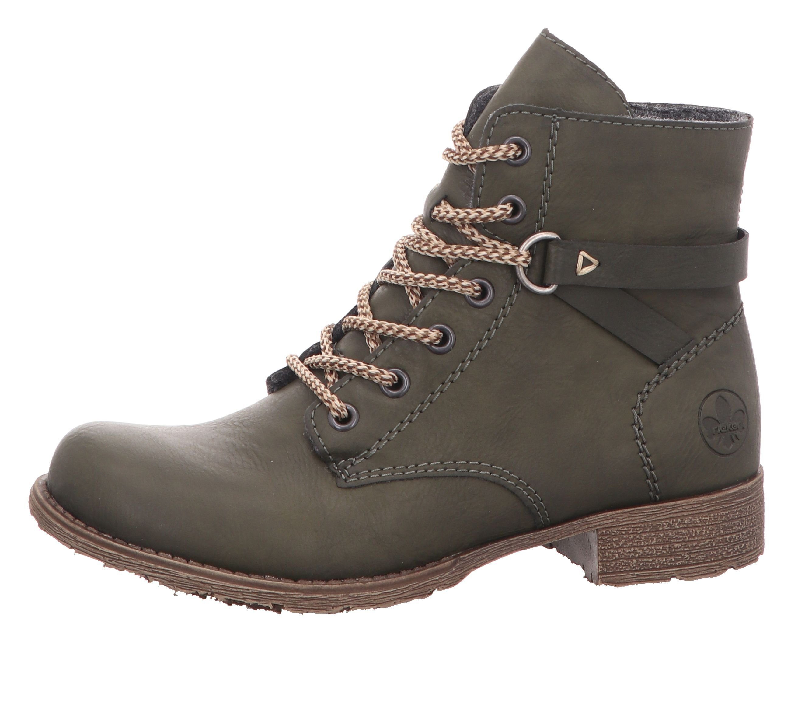 Rieker Schnürstiefelette (2-tlg) mit Reißverschluss und Schnürsenkeln