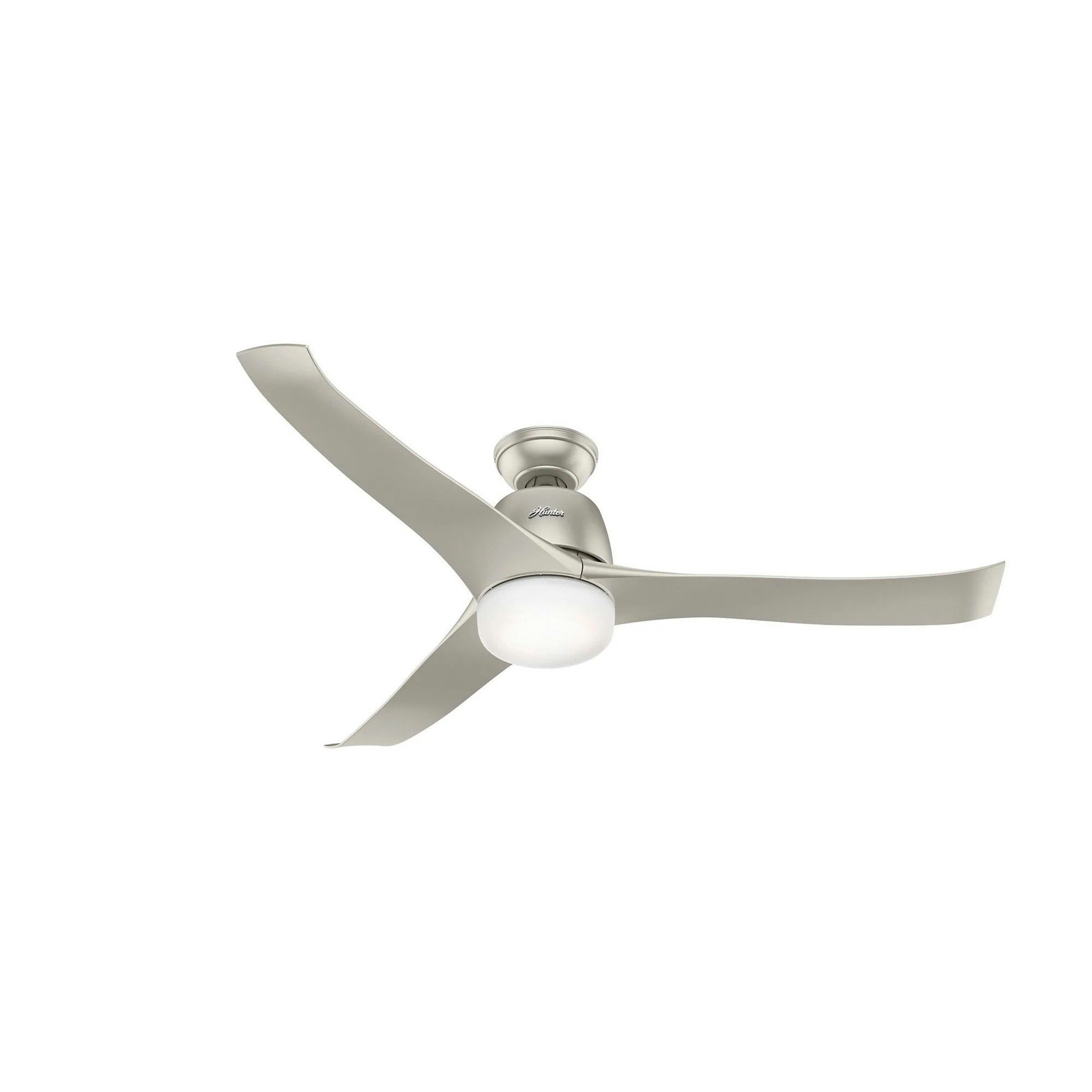Hunter Deckenventilator Deckenventilator Harmony Nickel mit Licht & Fernbedienung