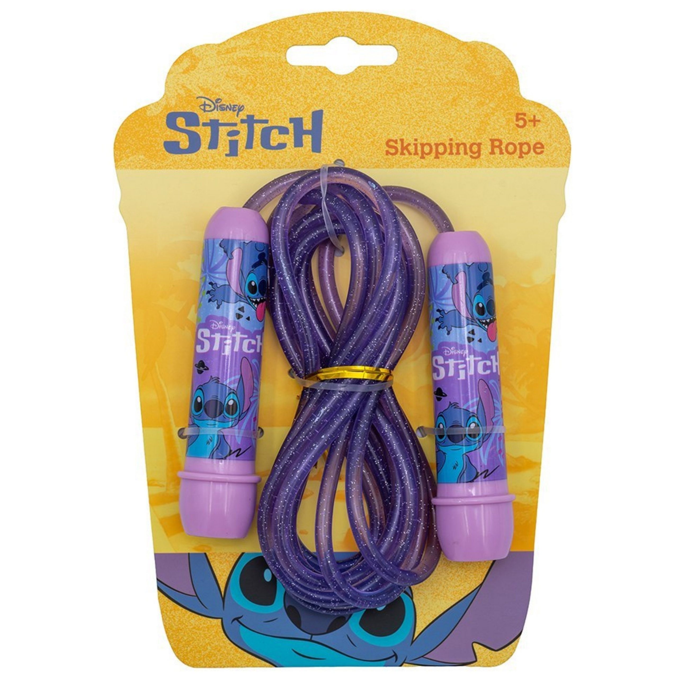 Disney Springseil Disney Stitch – verstellbares Springseil für Mädchen, 2,4 m lang