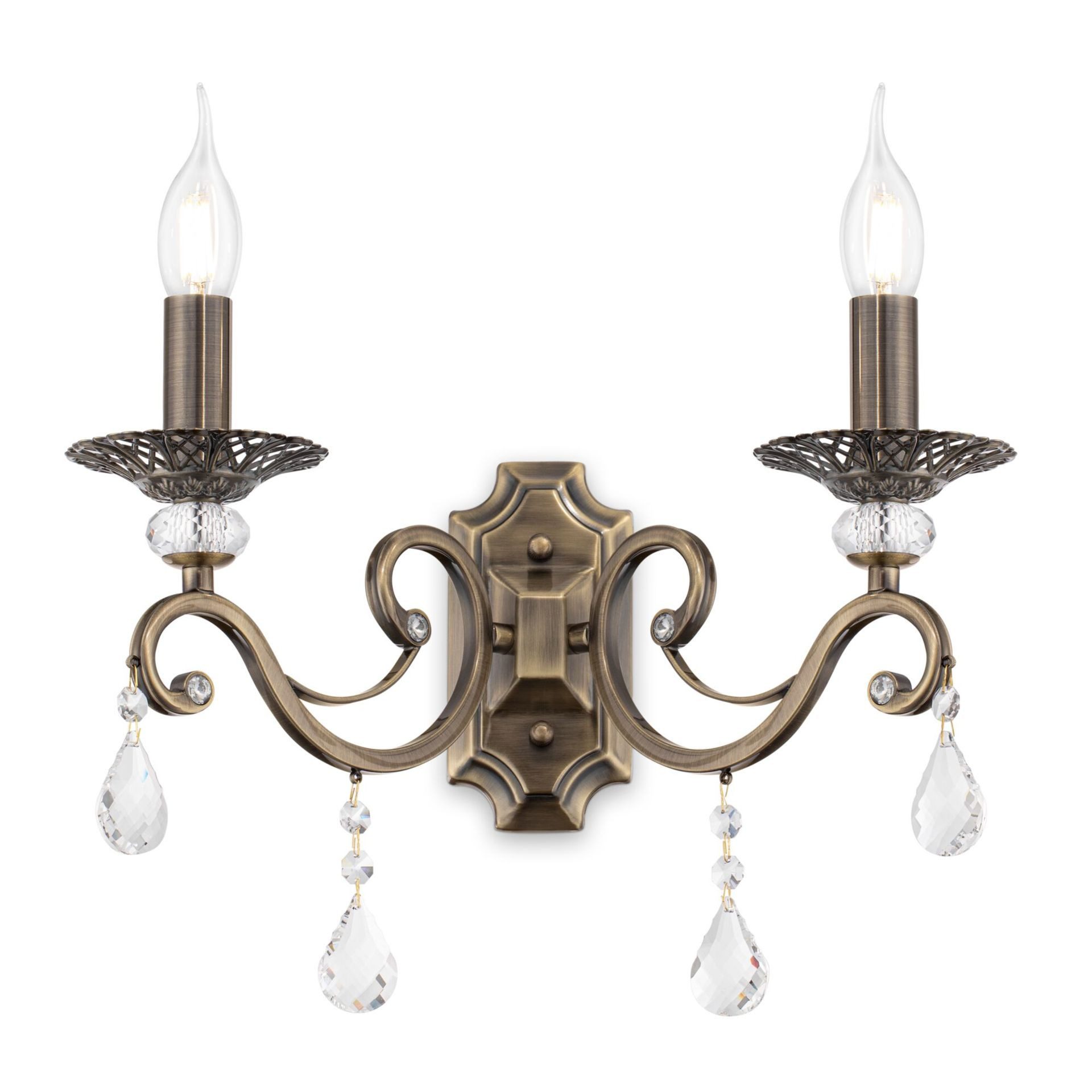 MAYTONI DECORATIVE LIGHTING Wandleuchte Grace 39x39x25 cm, ohne Leuchtmittel, hochwertige Design Lampe & dekoratives Raumobjekt