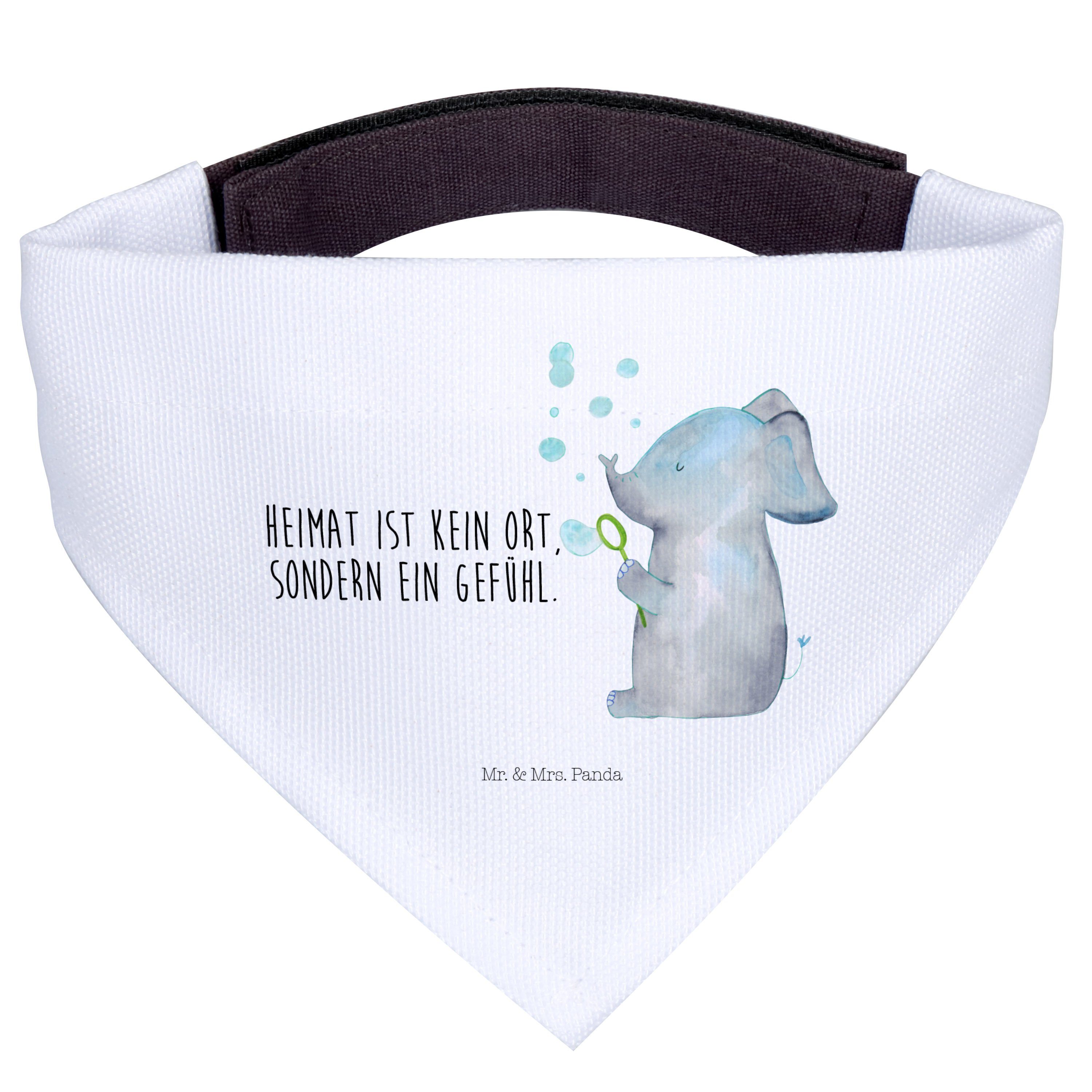 Mr. & Mrs. Panda Hundefliege Elefant Seifenblasen, Hundehalstuch, Weiß, Bandana, Liebe, Hunde Hals, Polyester, Liebesbeweis Halstuch für Hund Bandana Hund