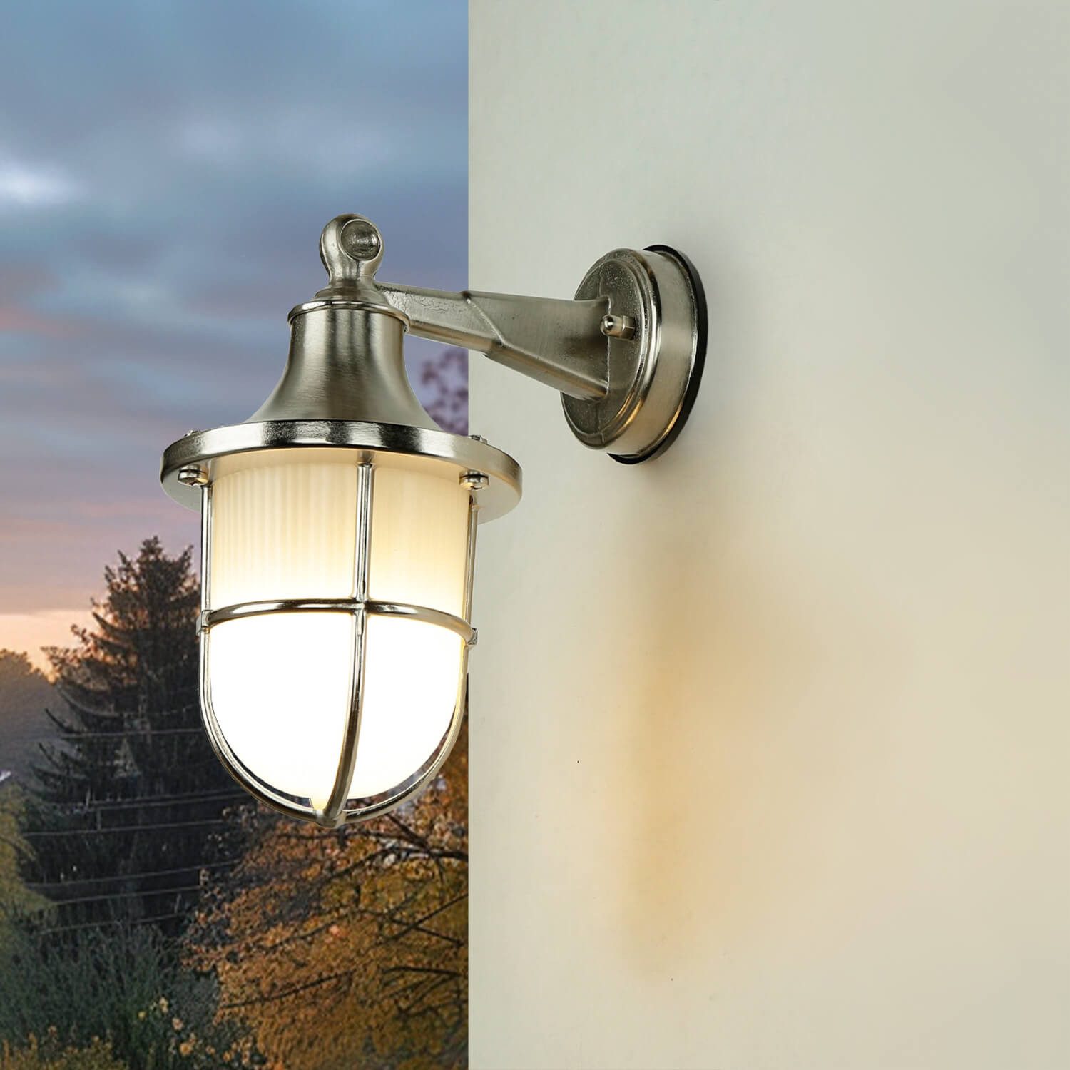 Licht-Erlebnisse Außen-Wandleuchte SANTORIN, ohne Leuchtmittel, Außenwandle günstig online kaufen